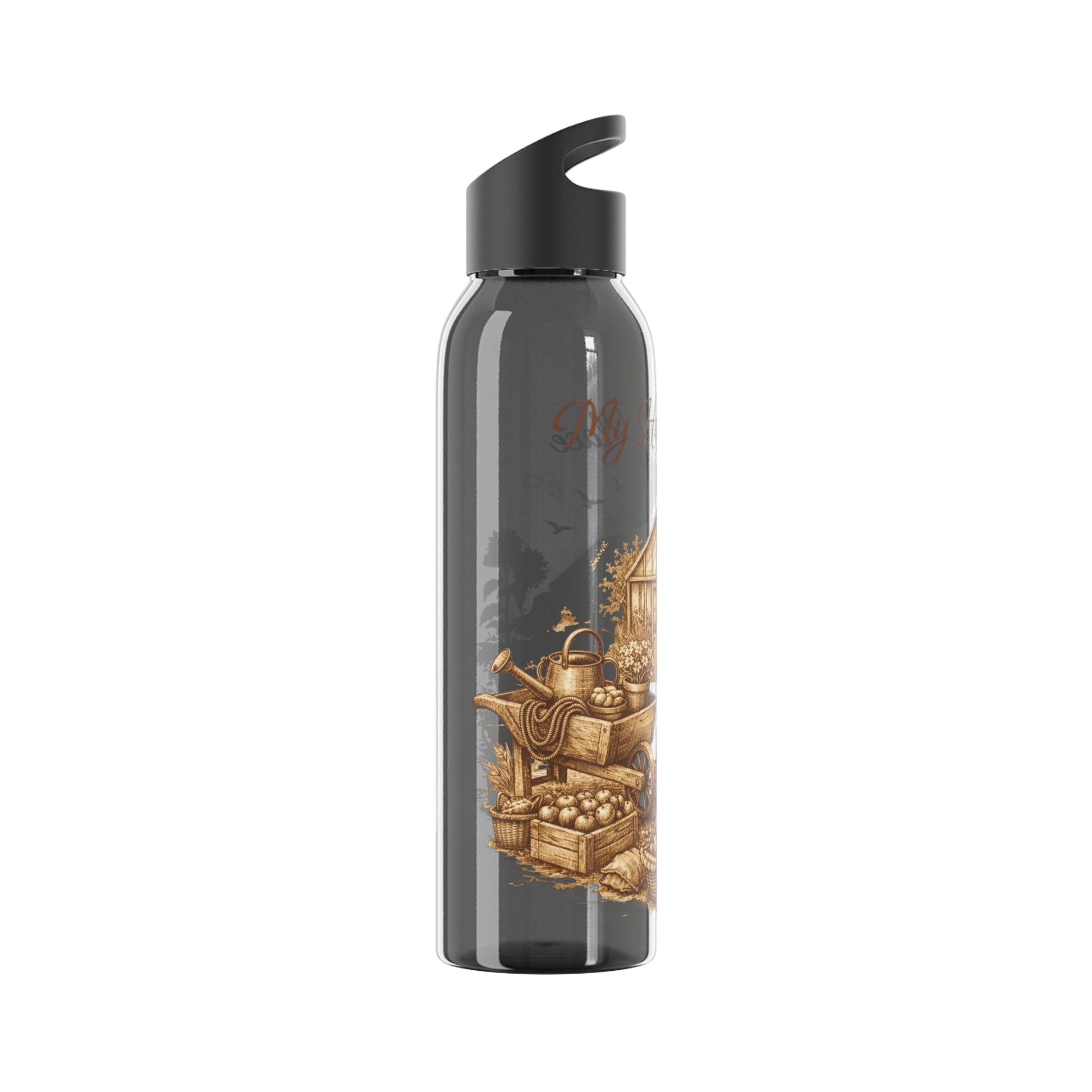 Happy Place Water Bottle for Gardeners and Allotment Lovers - SJM Print Store