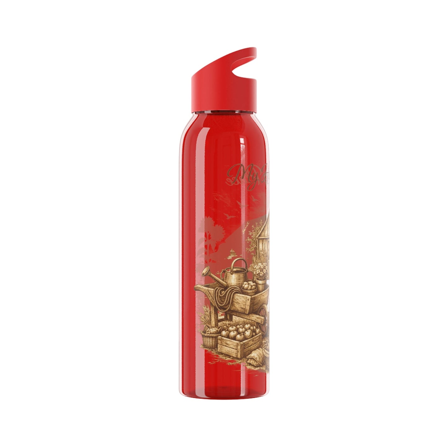 Happy Place Water Bottle for Gardeners and Allotment Lovers - SJM Print Store