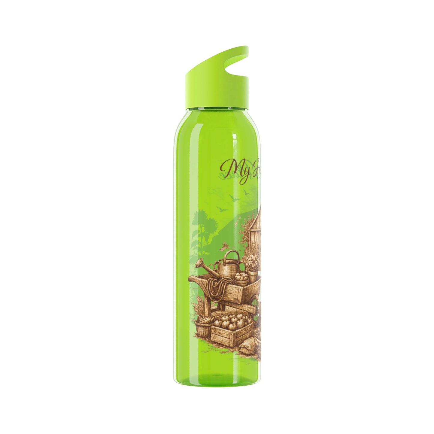 Happy Place Water Bottle for Gardeners and Allotment Lovers - SJM Print Store