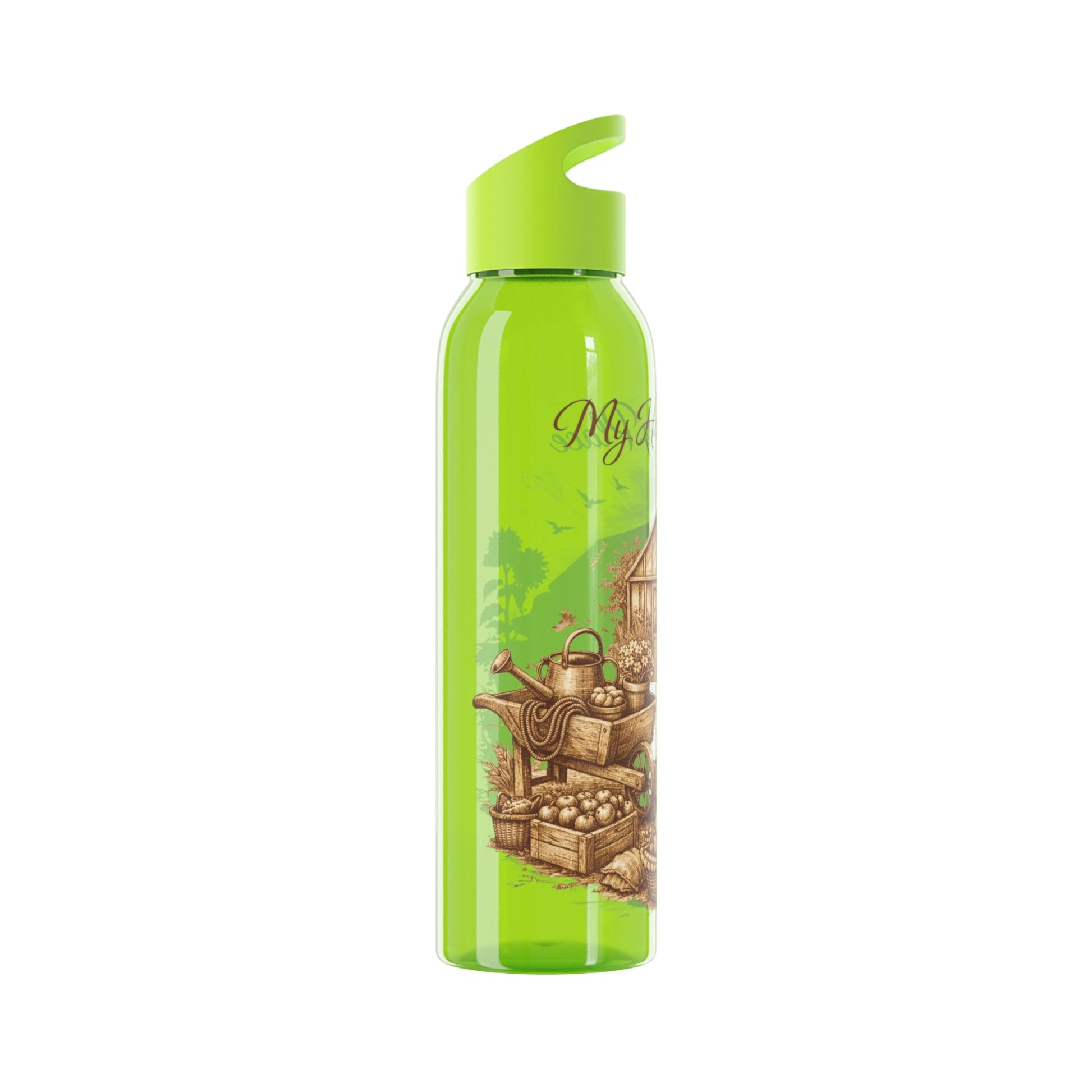 Happy Place Water Bottle for Gardeners and Allotment Lovers - SJM Print Store