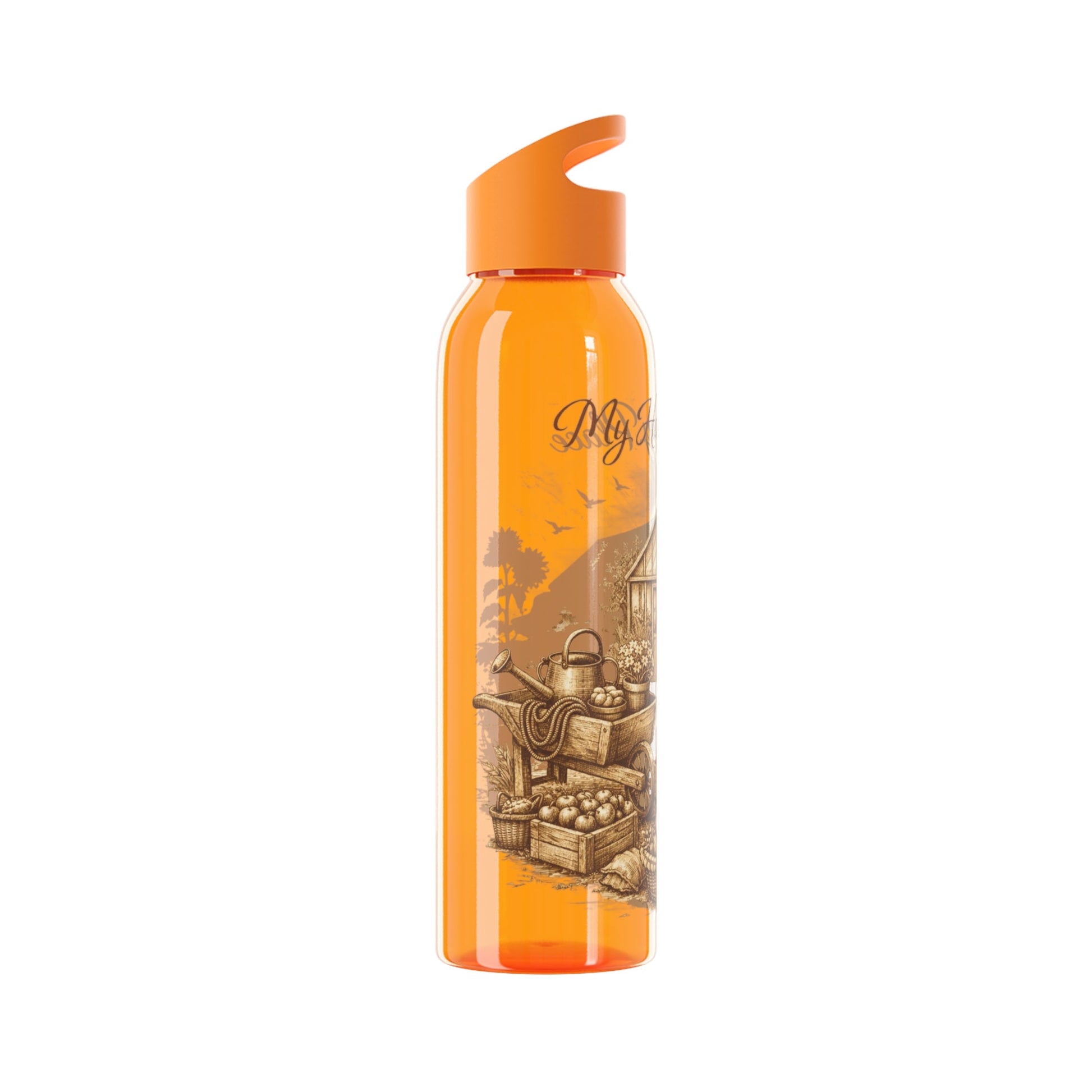 Happy Place Water Bottle for Gardeners and Allotment Lovers - SJM Print Store