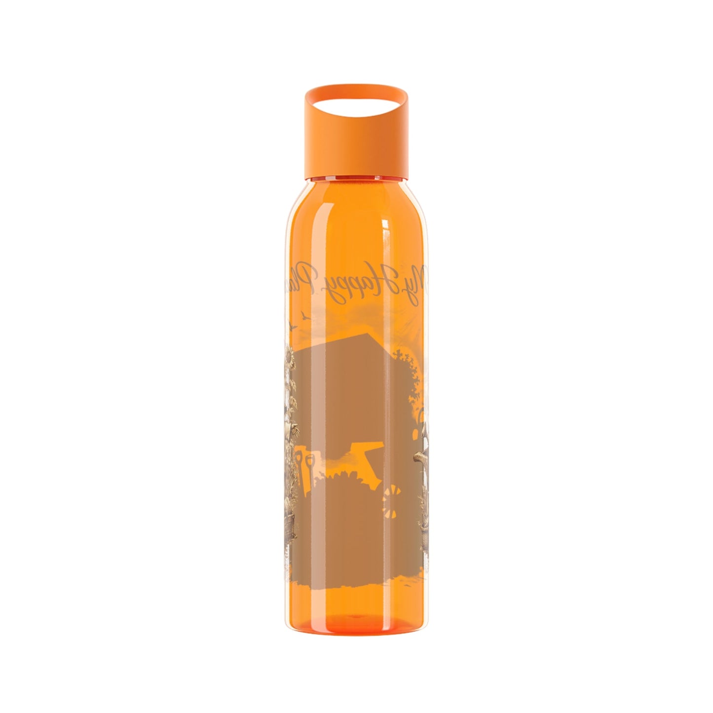 Happy Place Water Bottle for Gardeners and Allotment Lovers - SJM Print Store
