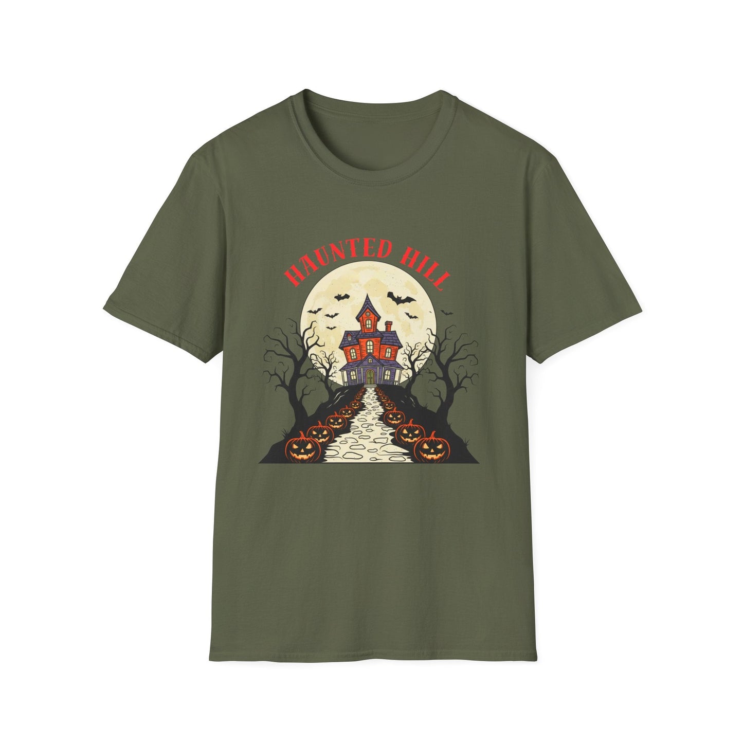 Haunted Hill Halloween T-Shirt - SJM Print Store
