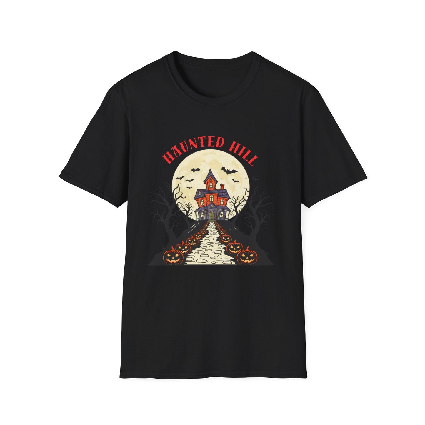 Haunted Hill Halloween T-Shirt - SJM Print Store