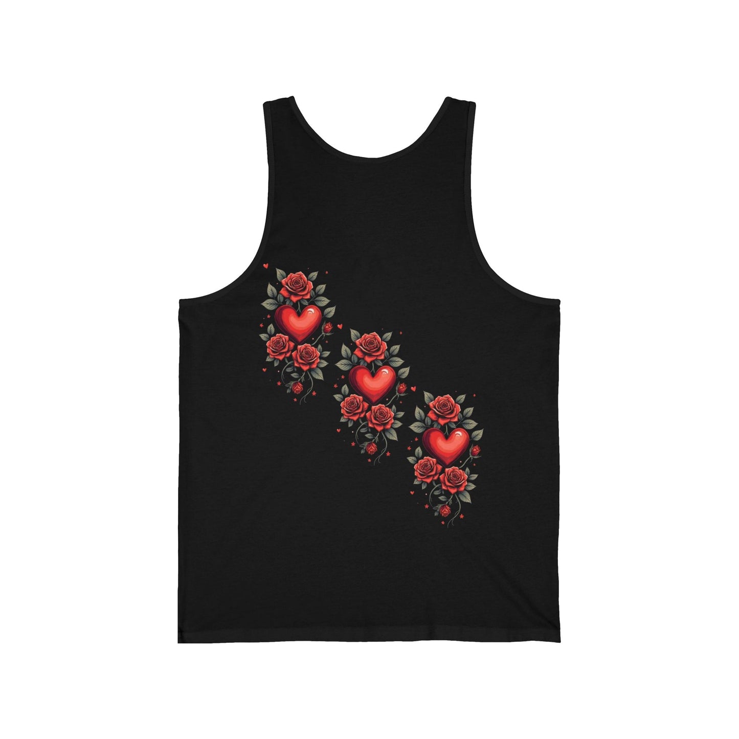 Hearts & Roses Double - Sided Print Tank Top - SJM Print Store