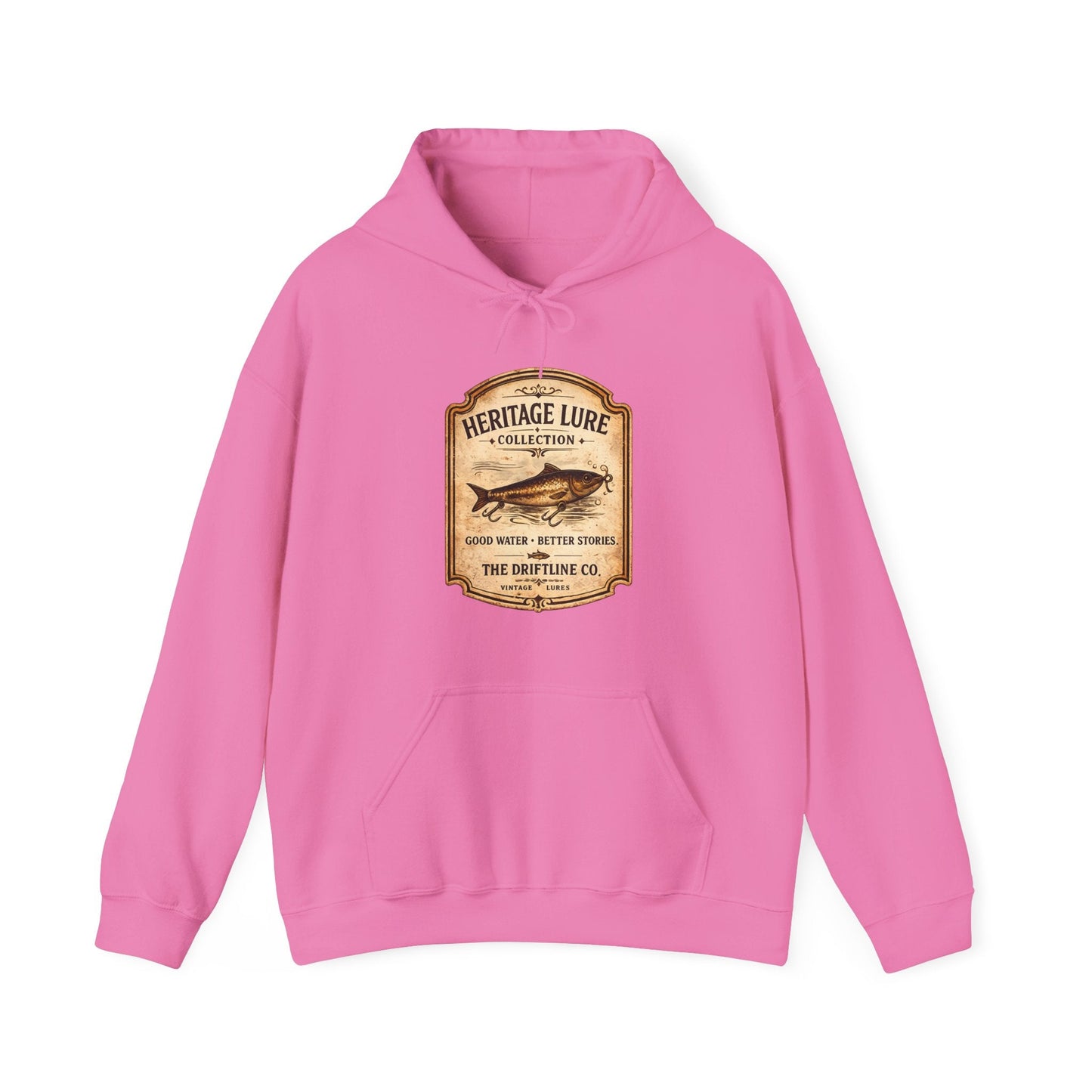 Heritage Lure Collection Fishing Hoodie | Vintage Angler Hoodie | The Driftline Company - SJM Print Store