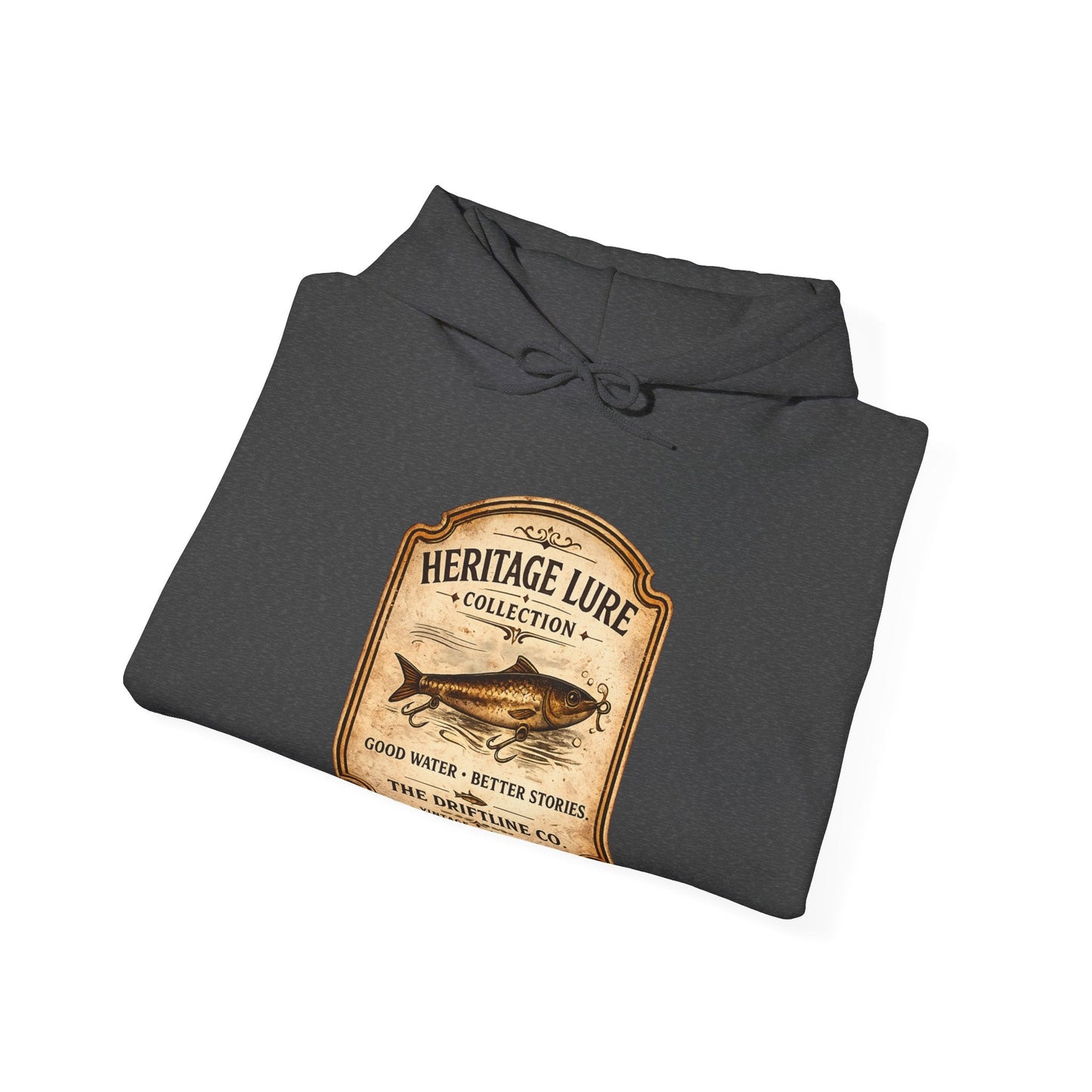 Heritage Lure Collection Fishing Hoodie | Vintage Angler Hoodie | The Driftline Company - SJM Print Store