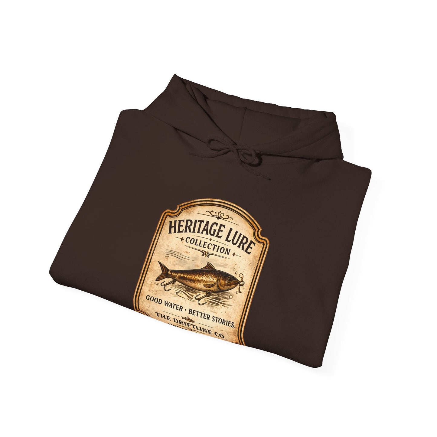 Heritage Lure Collection Fishing Hoodie | Vintage Angler Hoodie | The Driftline Company - SJM Print Store