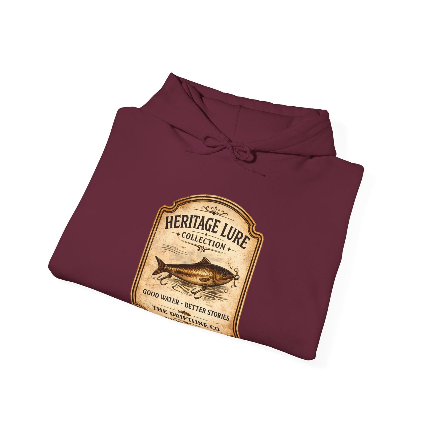 Heritage Lure Collection Fishing Hoodie | Vintage Angler Hoodie | The Driftline Company - SJM Print Store