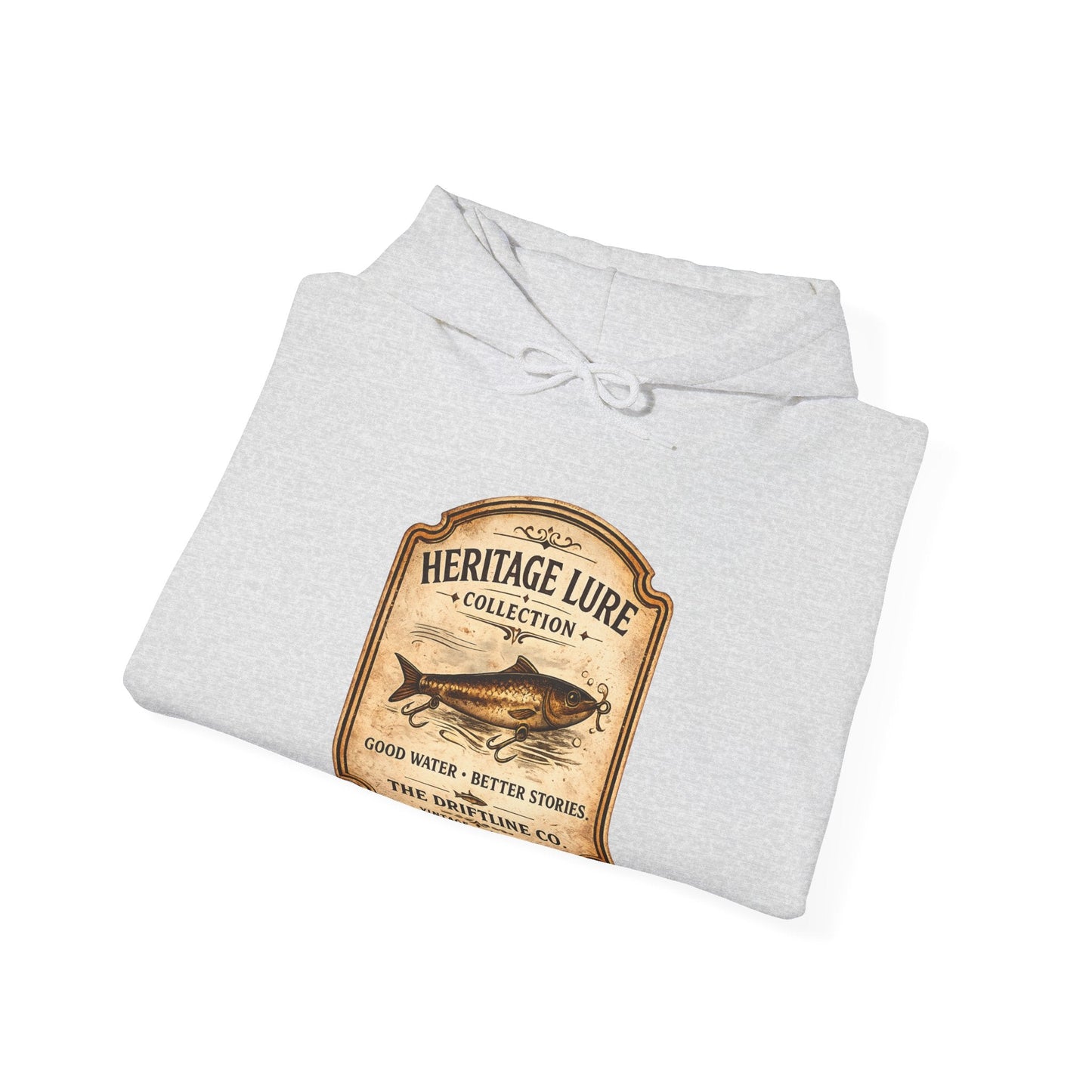 Heritage Lure Collection Fishing Hoodie | Vintage Angler Hoodie | The Driftline Company - SJM Print Store