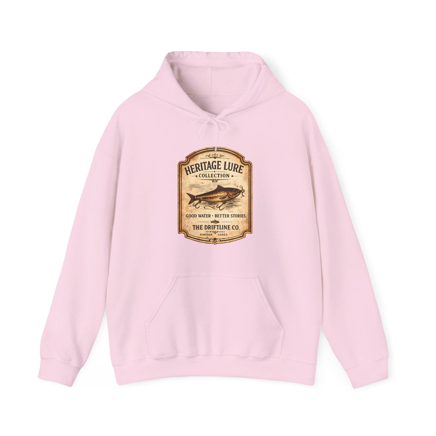 Heritage Lure Collection Fishing Hoodie | Vintage Angler Hoodie | The Driftline Company - SJM Print Store
