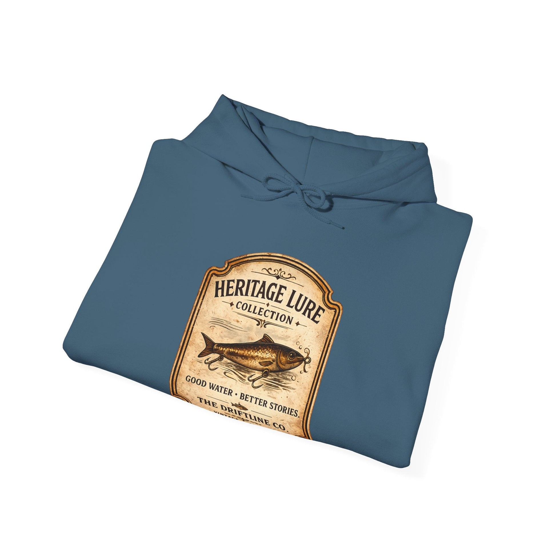Heritage Lure Collection Fishing Hoodie | Vintage Angler Hoodie | The Driftline Company - SJM Print Store