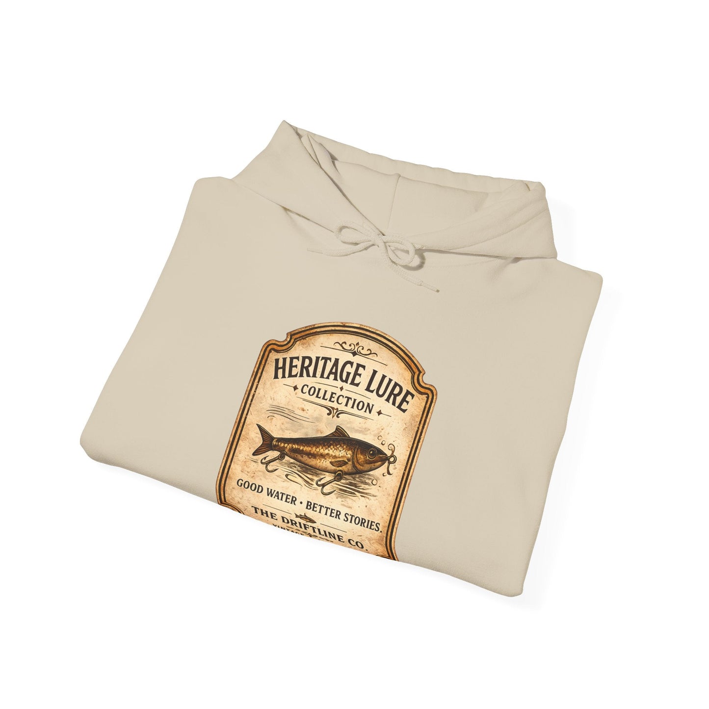 Heritage Lure Collection Fishing Hoodie | Vintage Angler Hoodie | The Driftline Company - SJM Print Store
