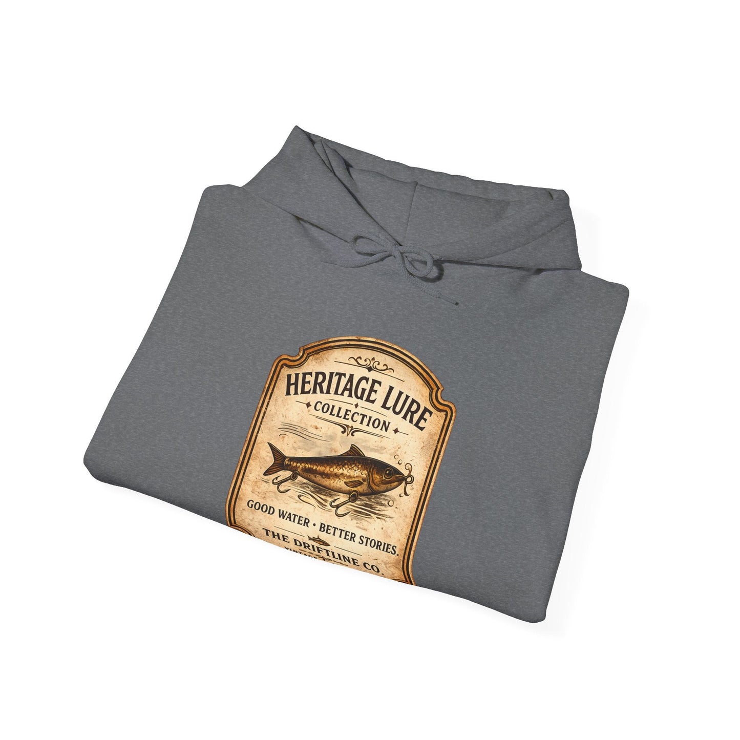 Heritage Lure Collection Fishing Hoodie | Vintage Angler Hoodie | The Driftline Company - SJM Print Store