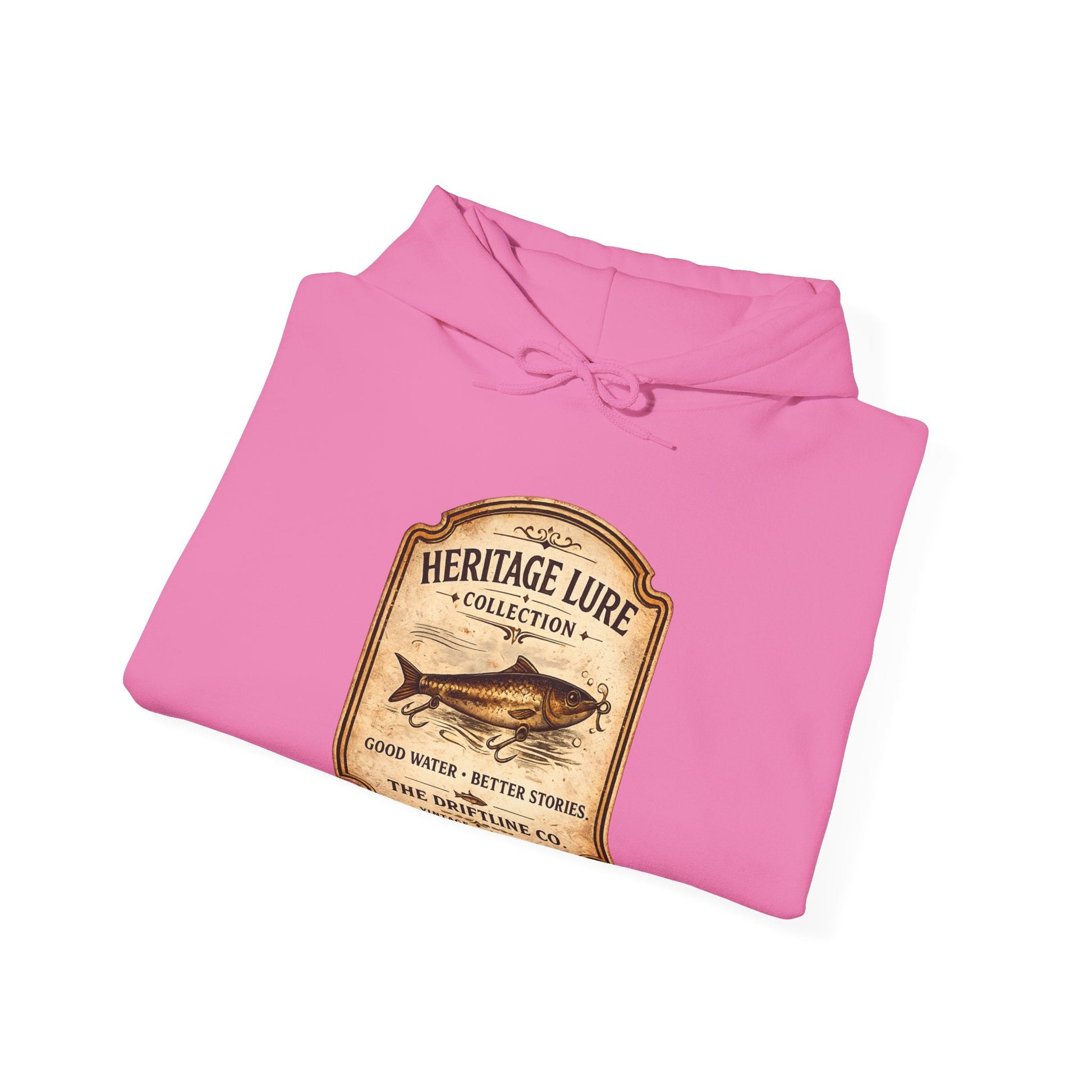 Heritage Lure Collection Fishing Hoodie | Vintage Angler Hoodie | The Driftline Company - SJM Print Store