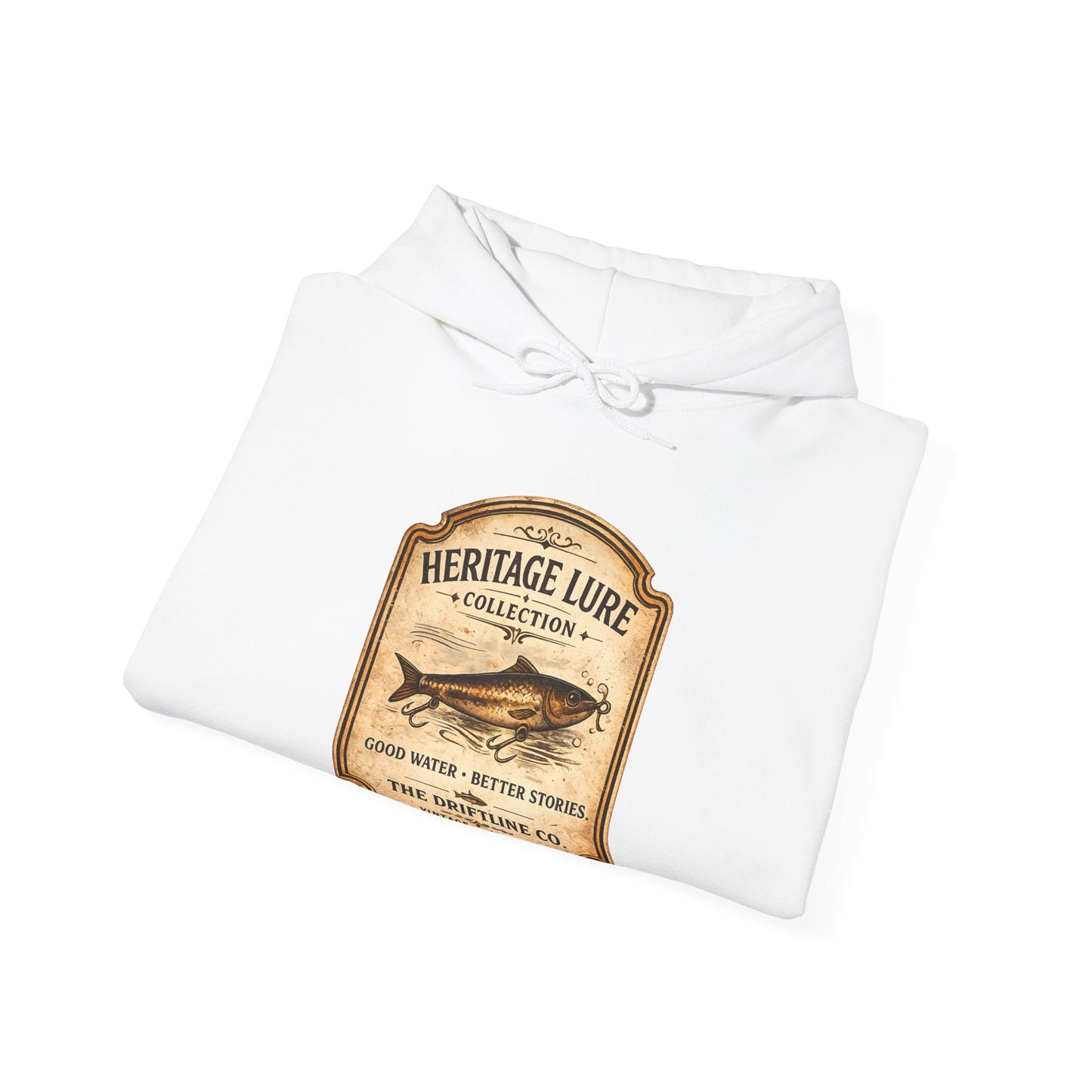 Heritage Lure Collection Fishing Hoodie | Vintage Angler Hoodie | The Driftline Company - SJM Print Store