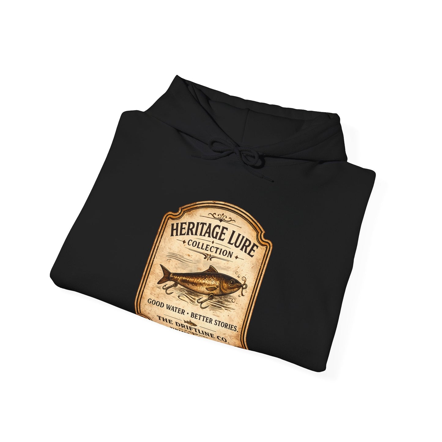 Heritage Lure Collection Fishing Hoodie | Vintage Angler Hoodie | The Driftline Company - SJM Print Store