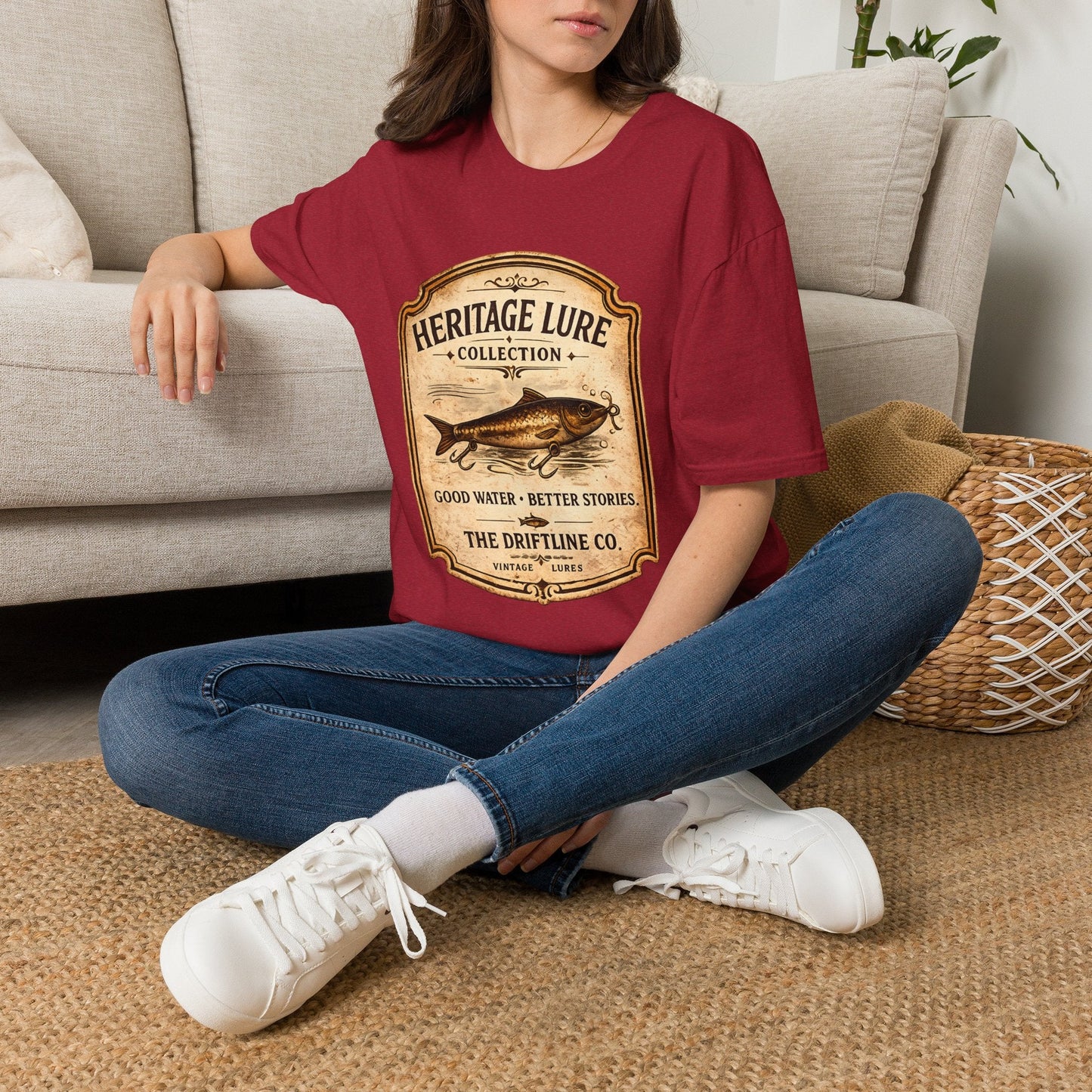 Heritage Lure Collection Fishing T-Shirt | Vintage Angler Tee | The Driftline Company - SJM Print Store