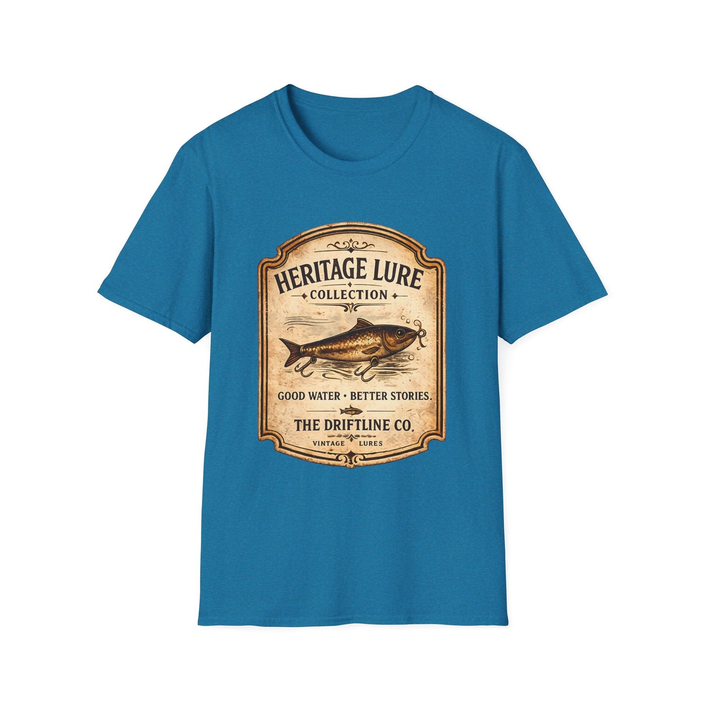 Heritage Lure Collection Fishing T-Shirt | Vintage Angler Tee | The Driftline Company - SJM Print Store