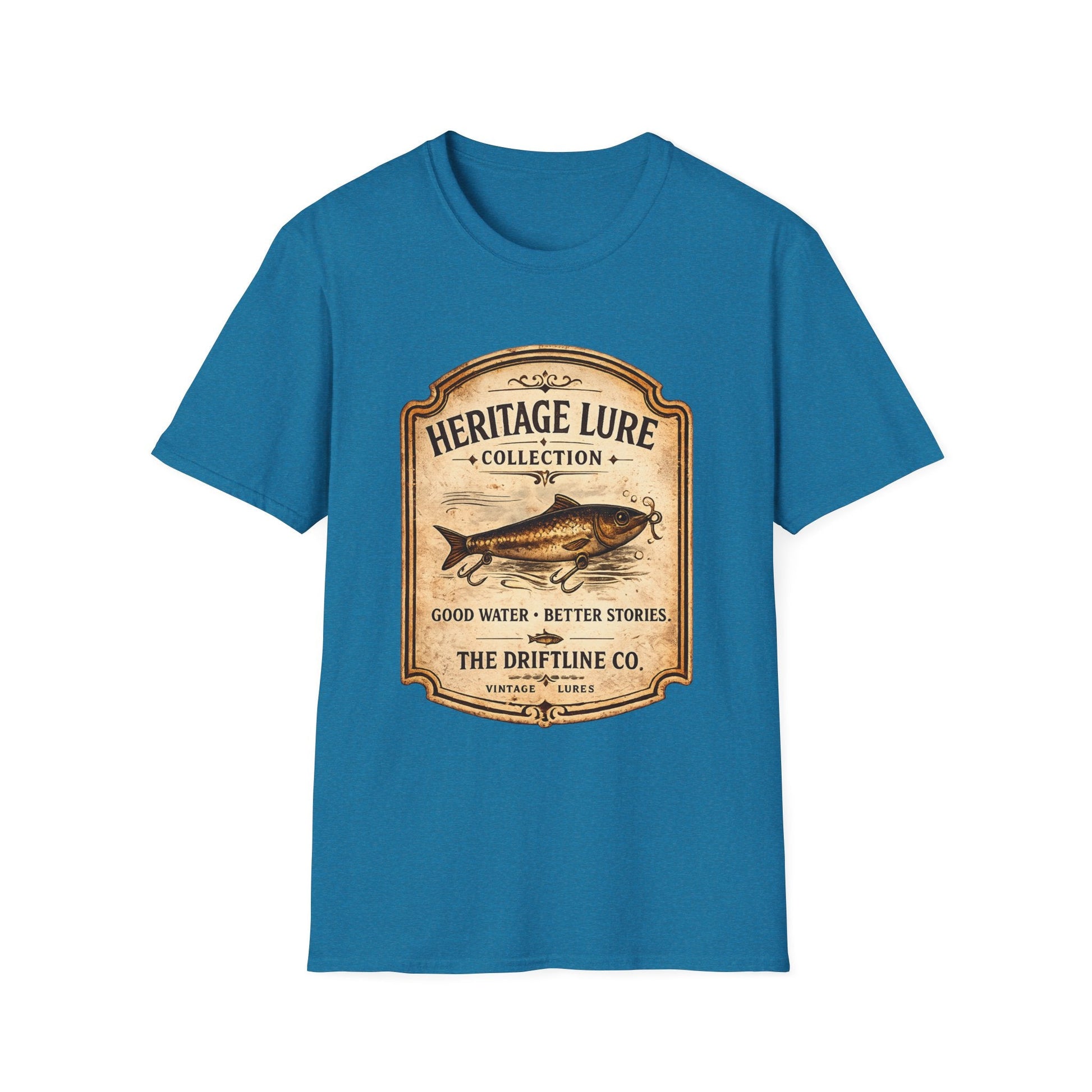 Heritage Lure Collection Fishing T-Shirt | Vintage Angler Tee | The Driftline Company - SJM Print Store