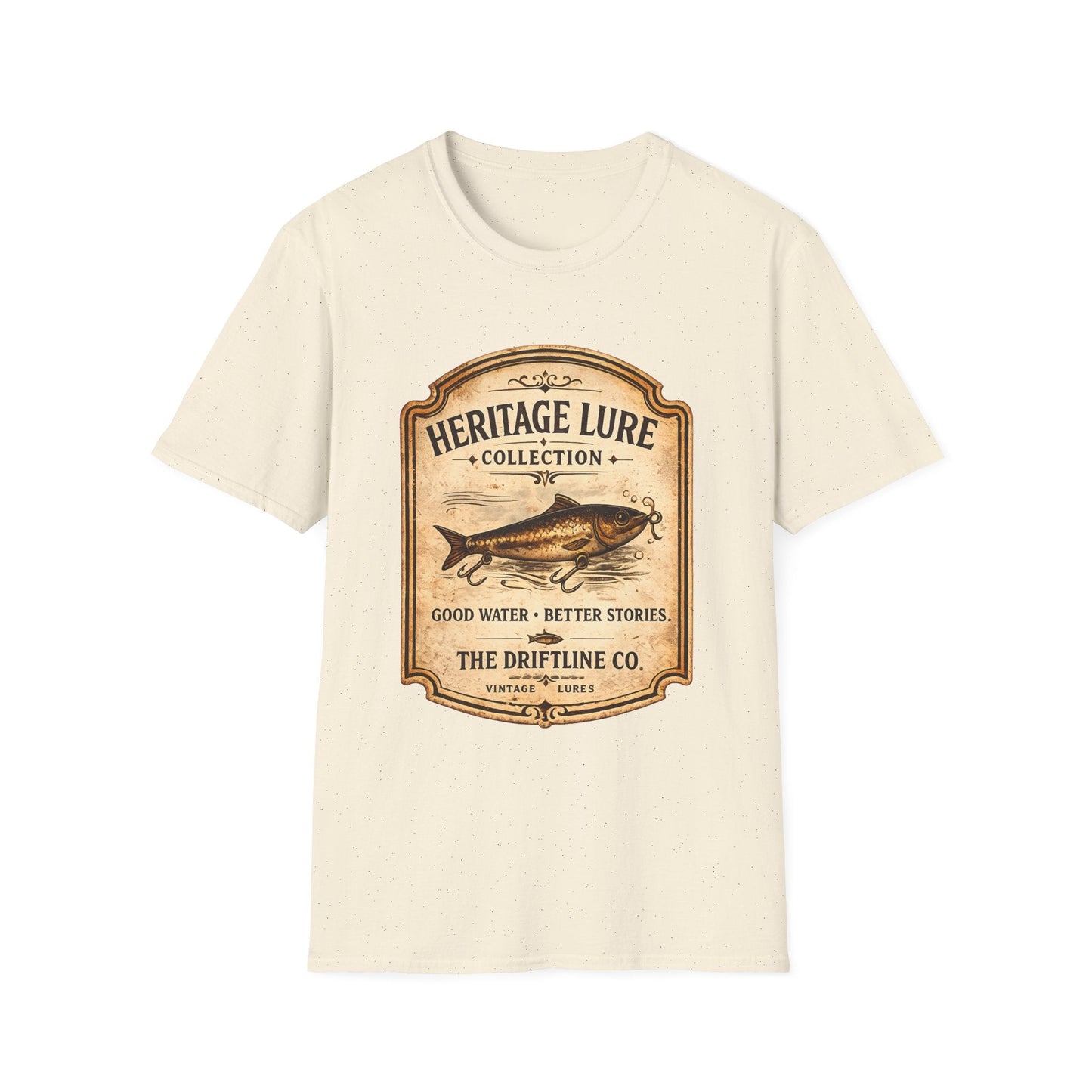 Heritage Lure Collection Fishing T-Shirt | Vintage Angler Tee | The Driftline Company - SJM Print Store