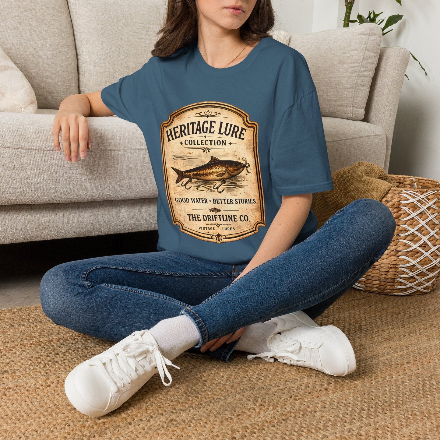 Heritage Lure Collection Fishing T-Shirt | Vintage Angler Tee | The Driftline Company - SJM Print Store