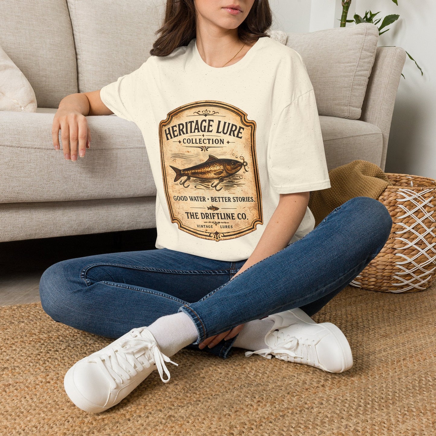 Heritage Lure Collection Fishing T-Shirt | Vintage Angler Tee | The Driftline Company - SJM Print Store