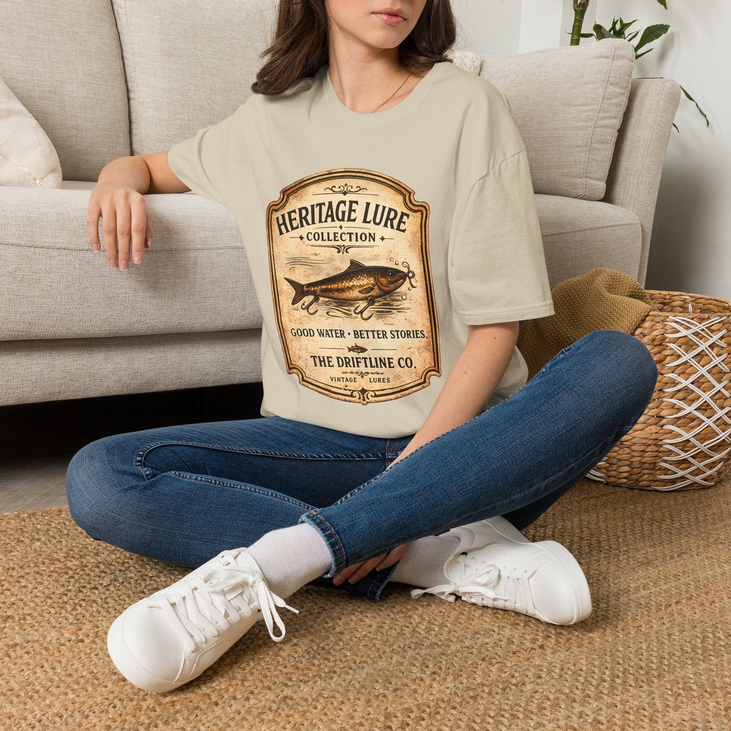 Heritage Lure Collection Fishing T-Shirt | Vintage Angler Tee | The Driftline Company - SJM Print Store