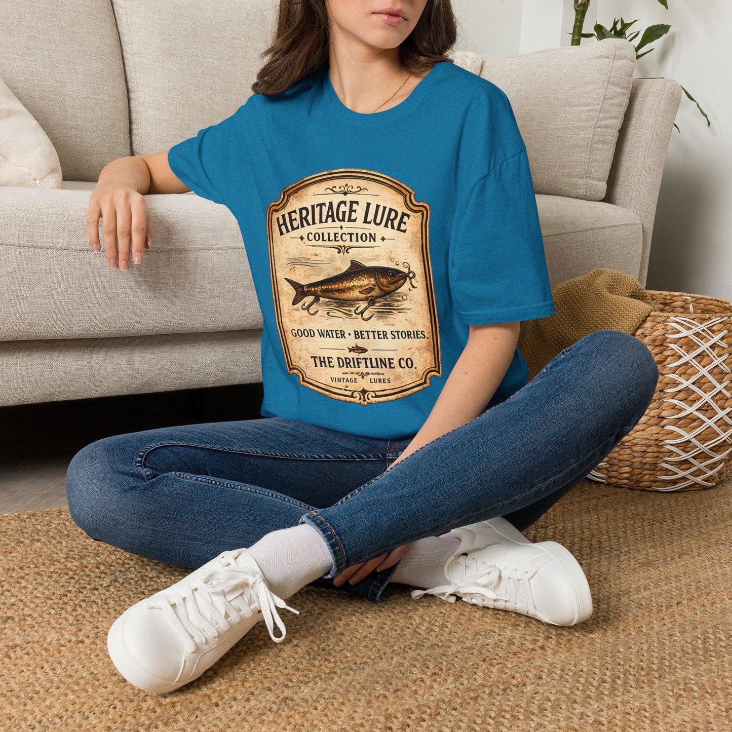Heritage Lure Collection Fishing T-Shirt | Vintage Angler Tee | The Driftline Company - SJM Print Store
