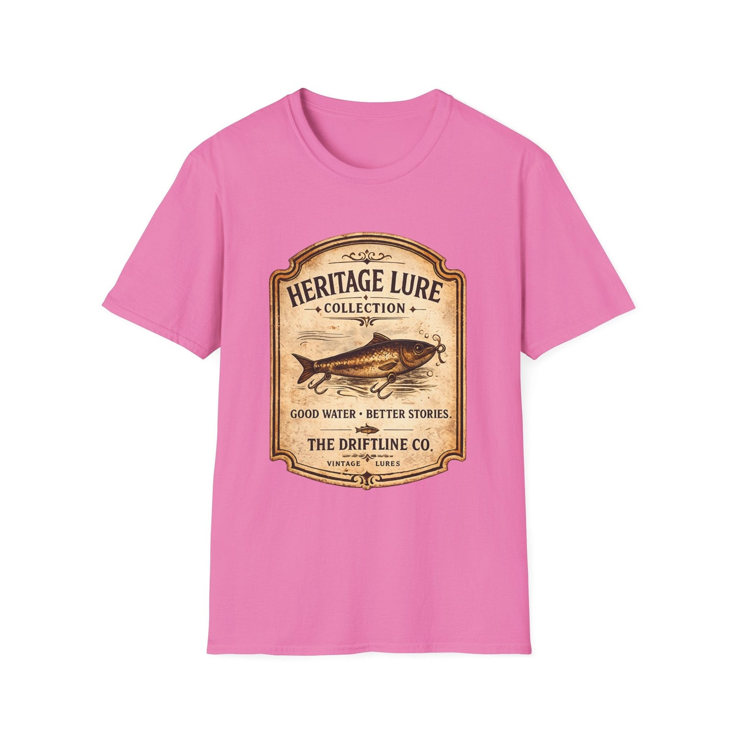 Heritage Lure Collection Fishing T-Shirt | Vintage Angler Tee | The Driftline Company - SJM Print Store
