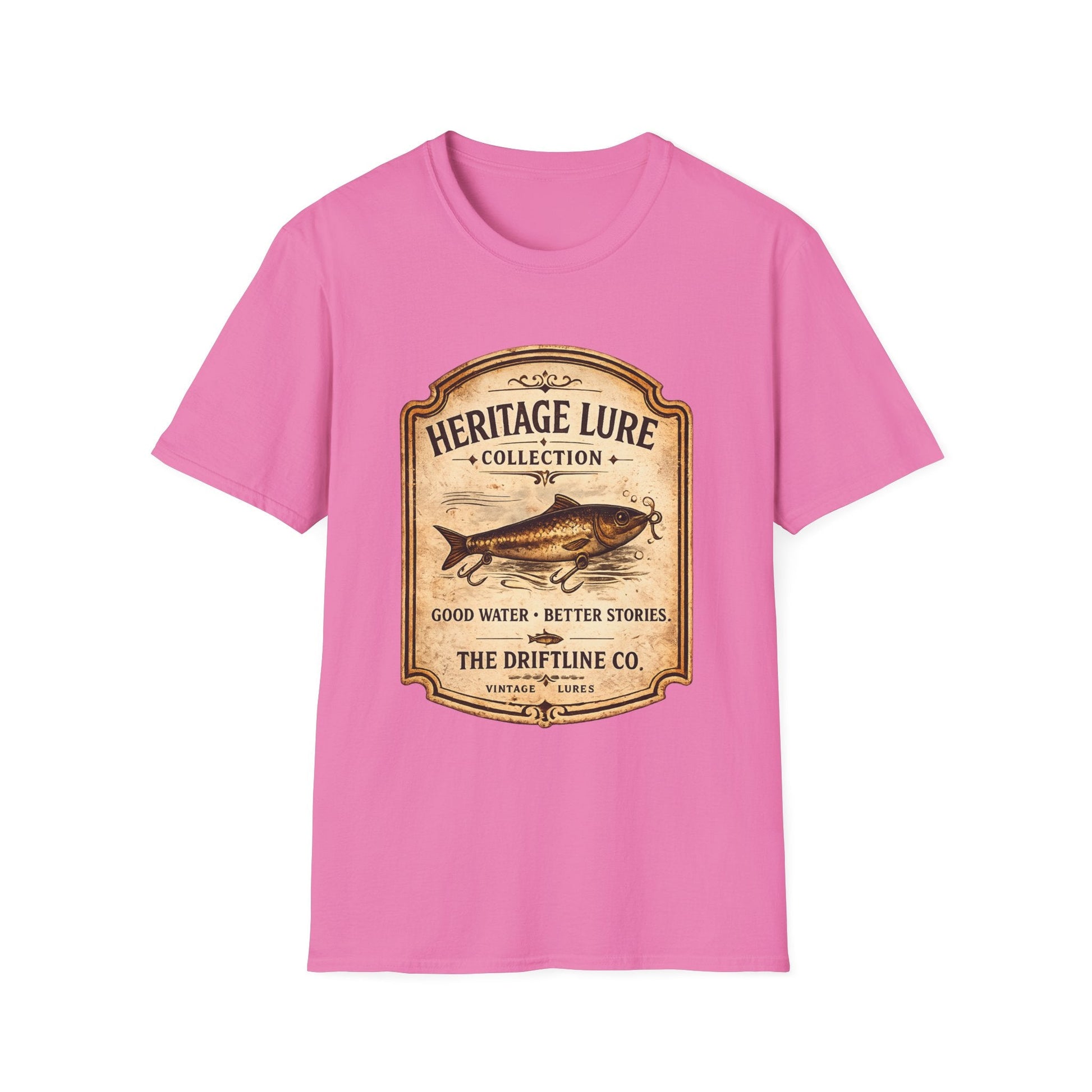 Heritage Lure Collection Fishing T-Shirt | Vintage Angler Tee | The Driftline Company - SJM Print Store