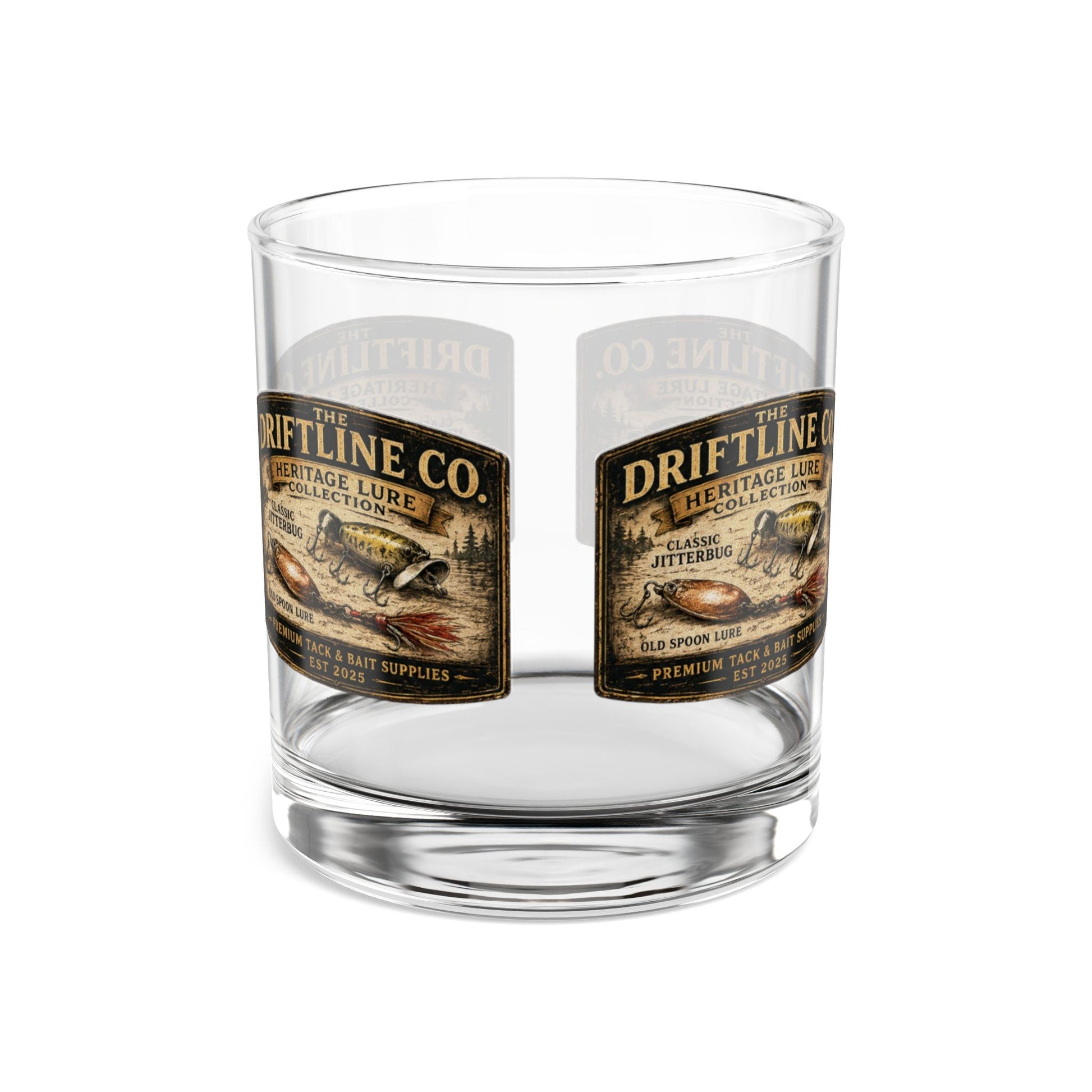 Heritage Lure Collection Glass Tumbler, The Driftline Company - SJM Print Store