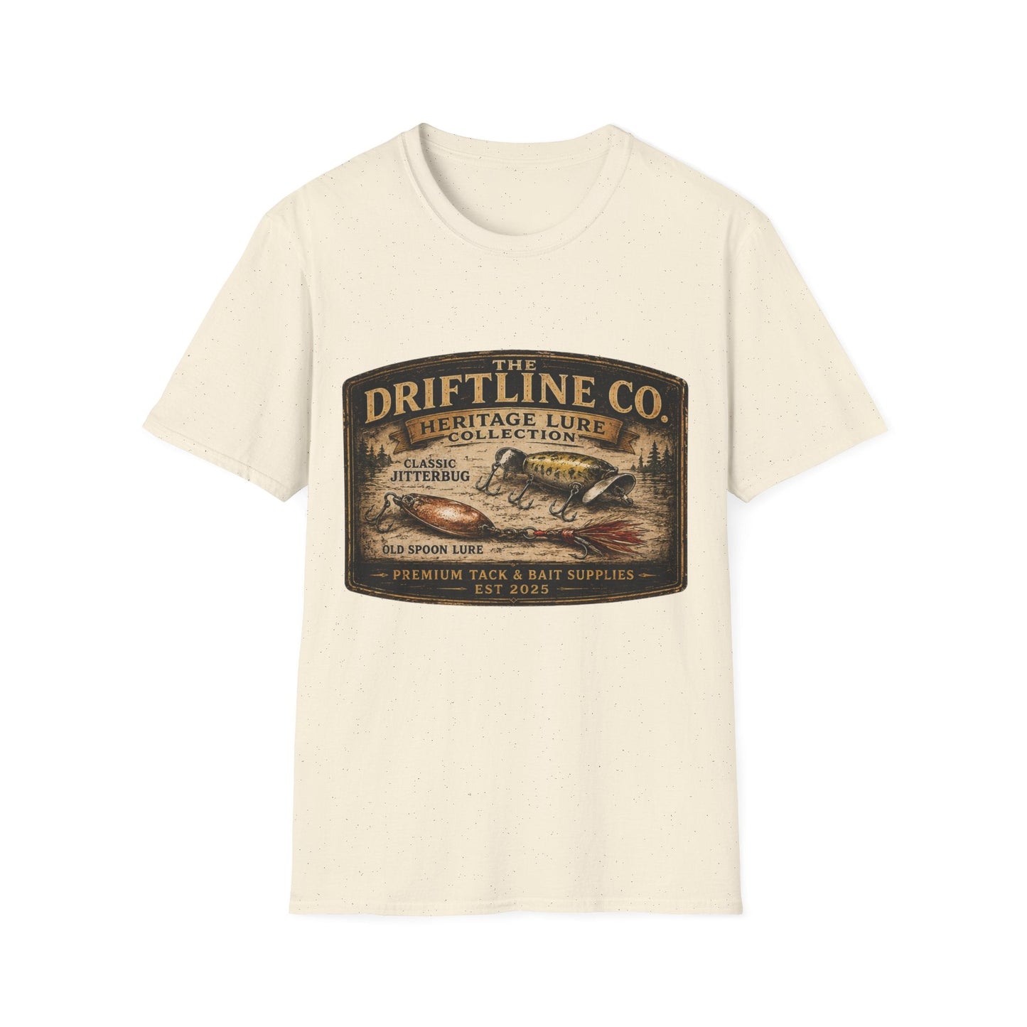 Heritage Lure Collection Vintage Fishing T-Shirt | Front Print Tee | The Driftline Company - SJM Print Store