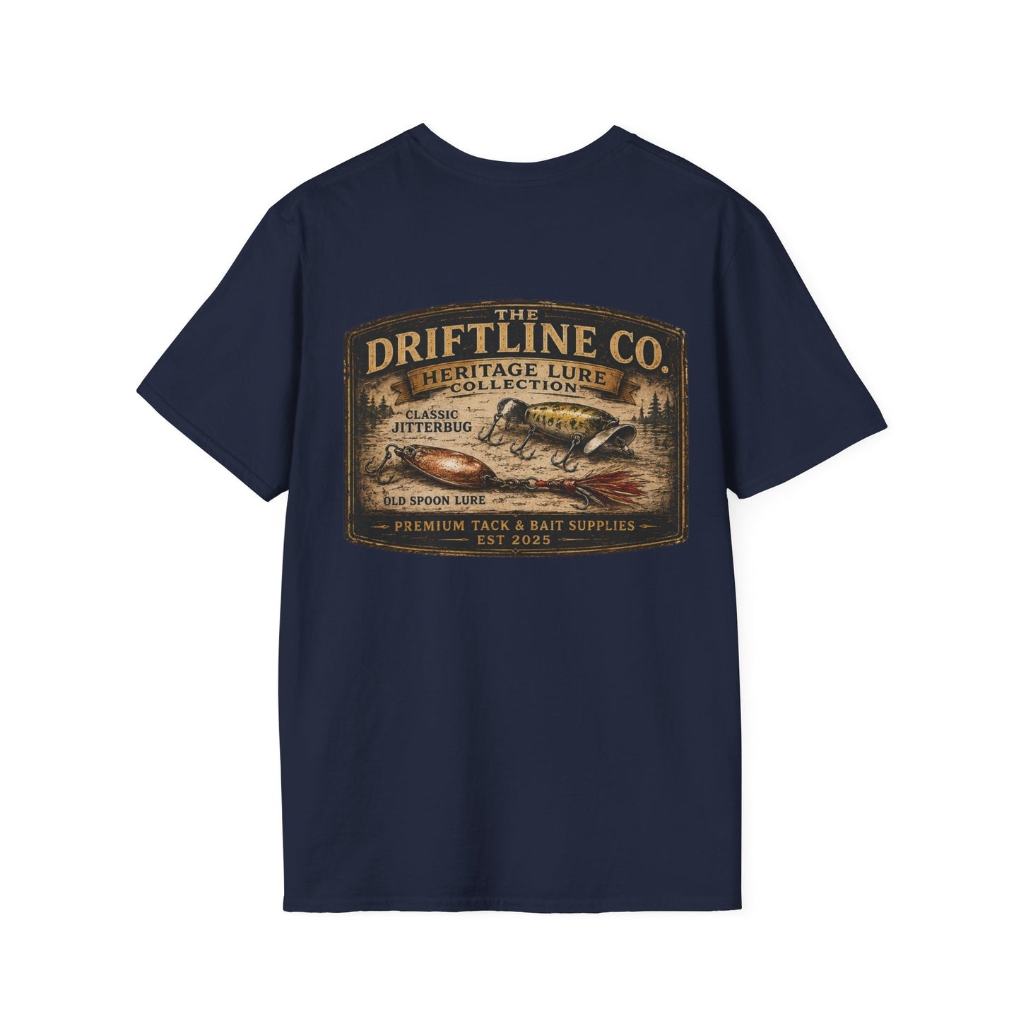 Heritage Lure Collection Vintage Fishing T-Shirt | The Driftline Company - SJM Print Store
