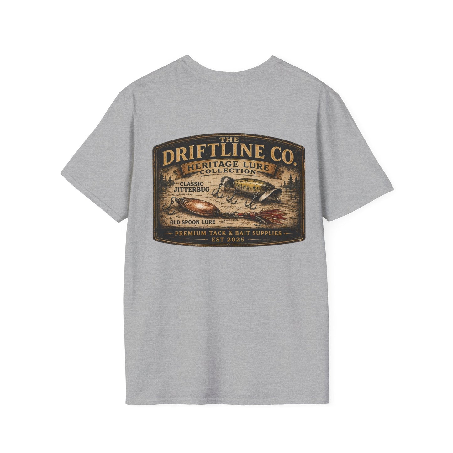 Heritage Lure Collection Vintage Fishing T-Shirt | The Driftline Company - SJM Print Store