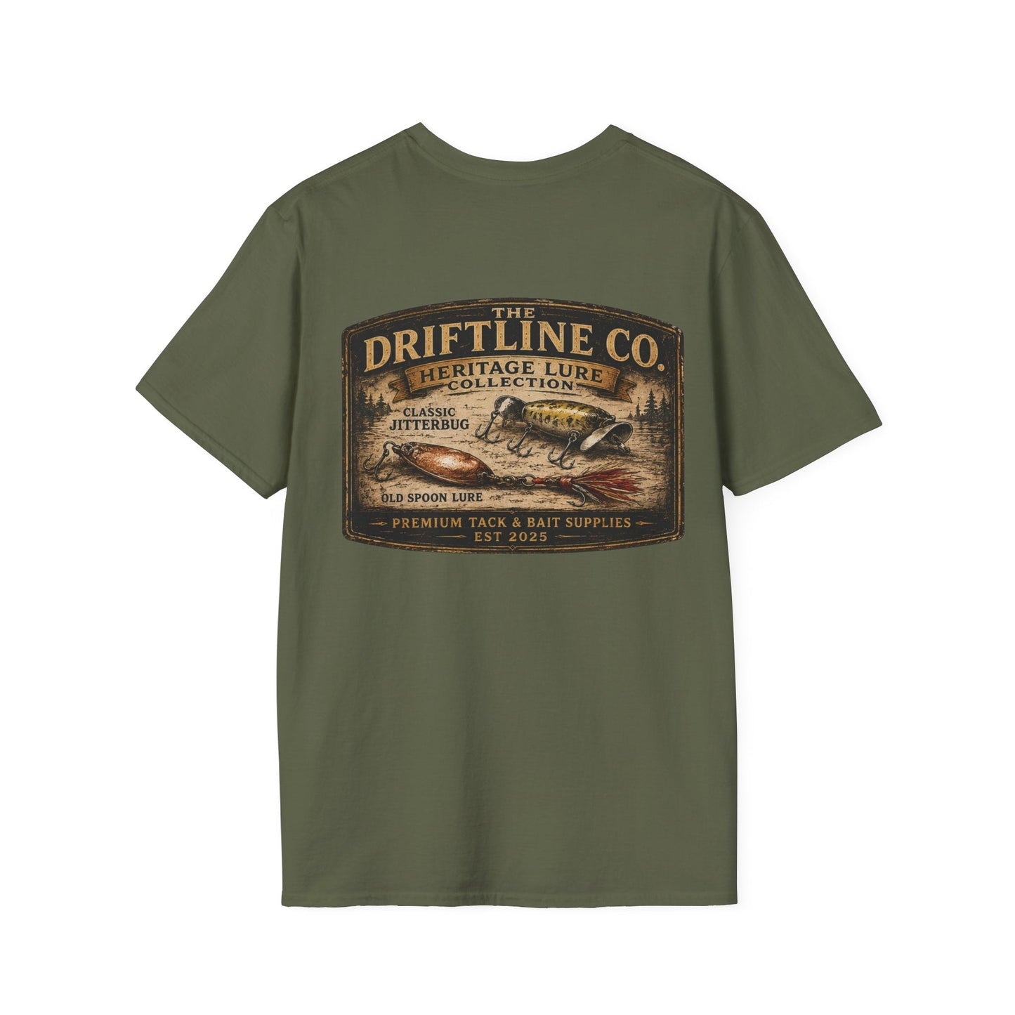 Heritage Lure Collection Vintage Fishing T-Shirt | The Driftline Company - SJM Print Store