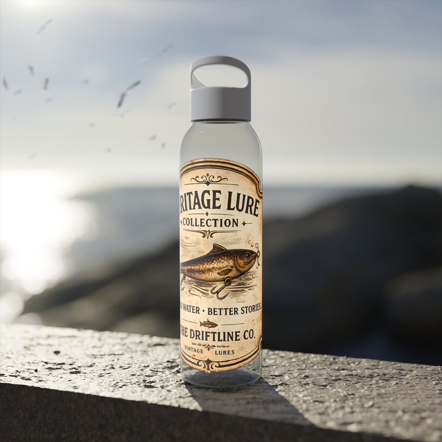 Heritage Lure Collection Water Bottle | Fishing Sports Bottle | The Driftline Company - SJM Print Store