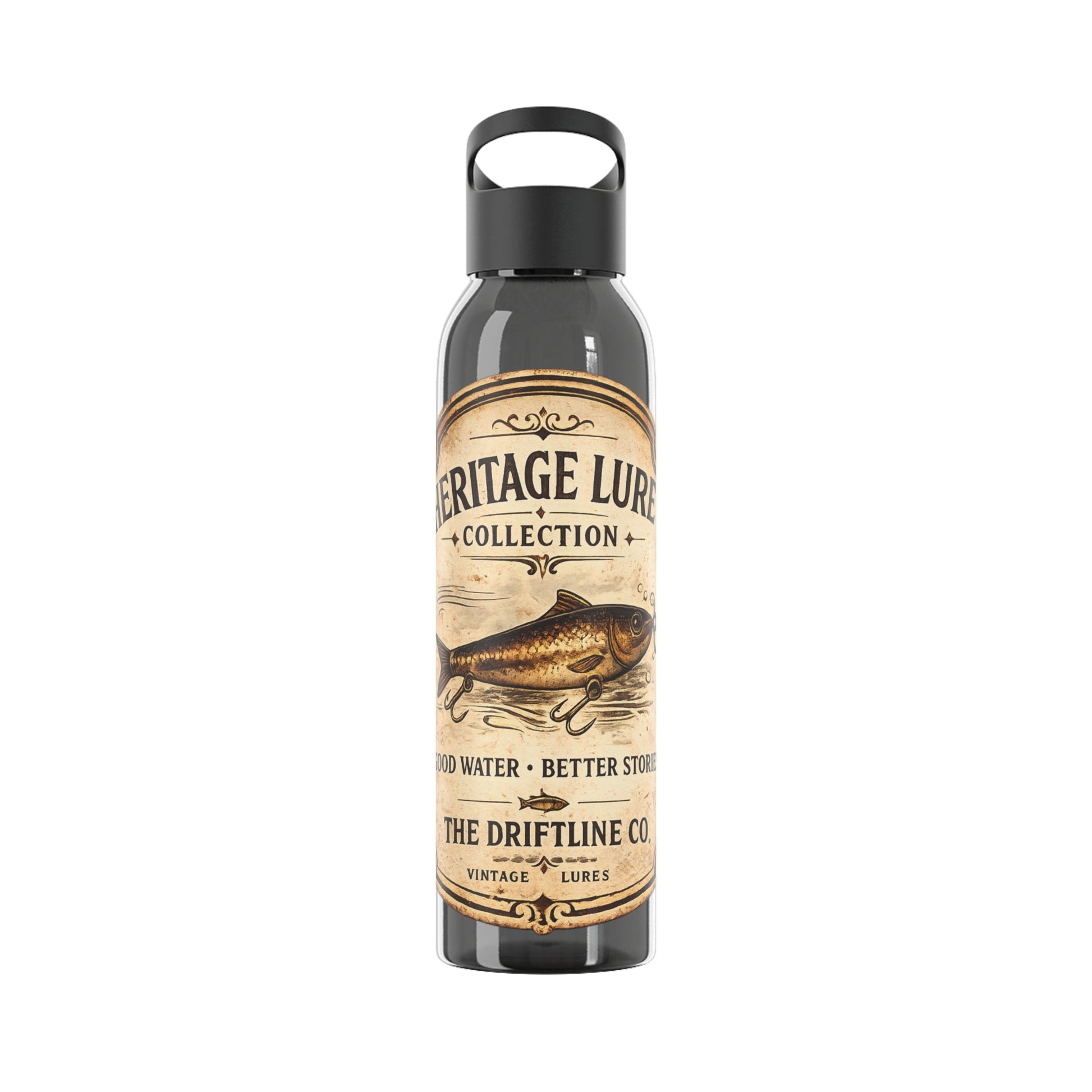 Heritage Lure Collection Water Bottle | Fishing Sports Bottle | The Driftline Company - SJM Print Store