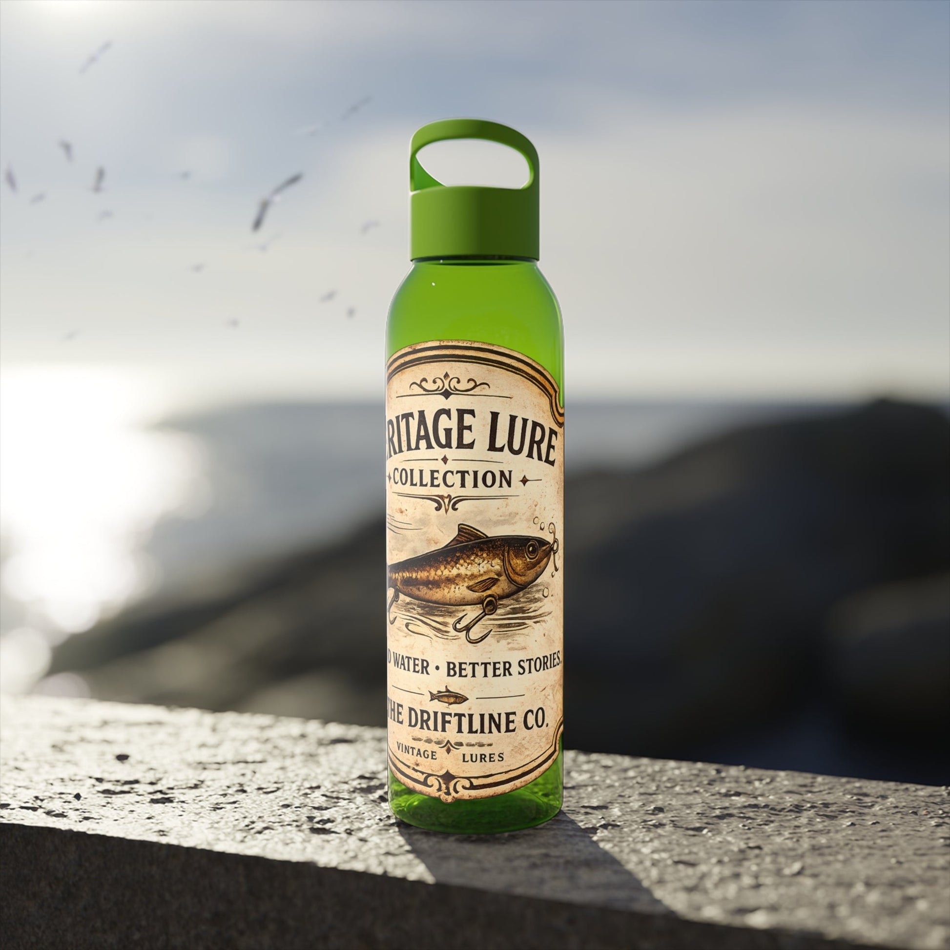 Heritage Lure Collection Water Bottle | Fishing Sports Bottle | The Driftline Company - SJM Print Store