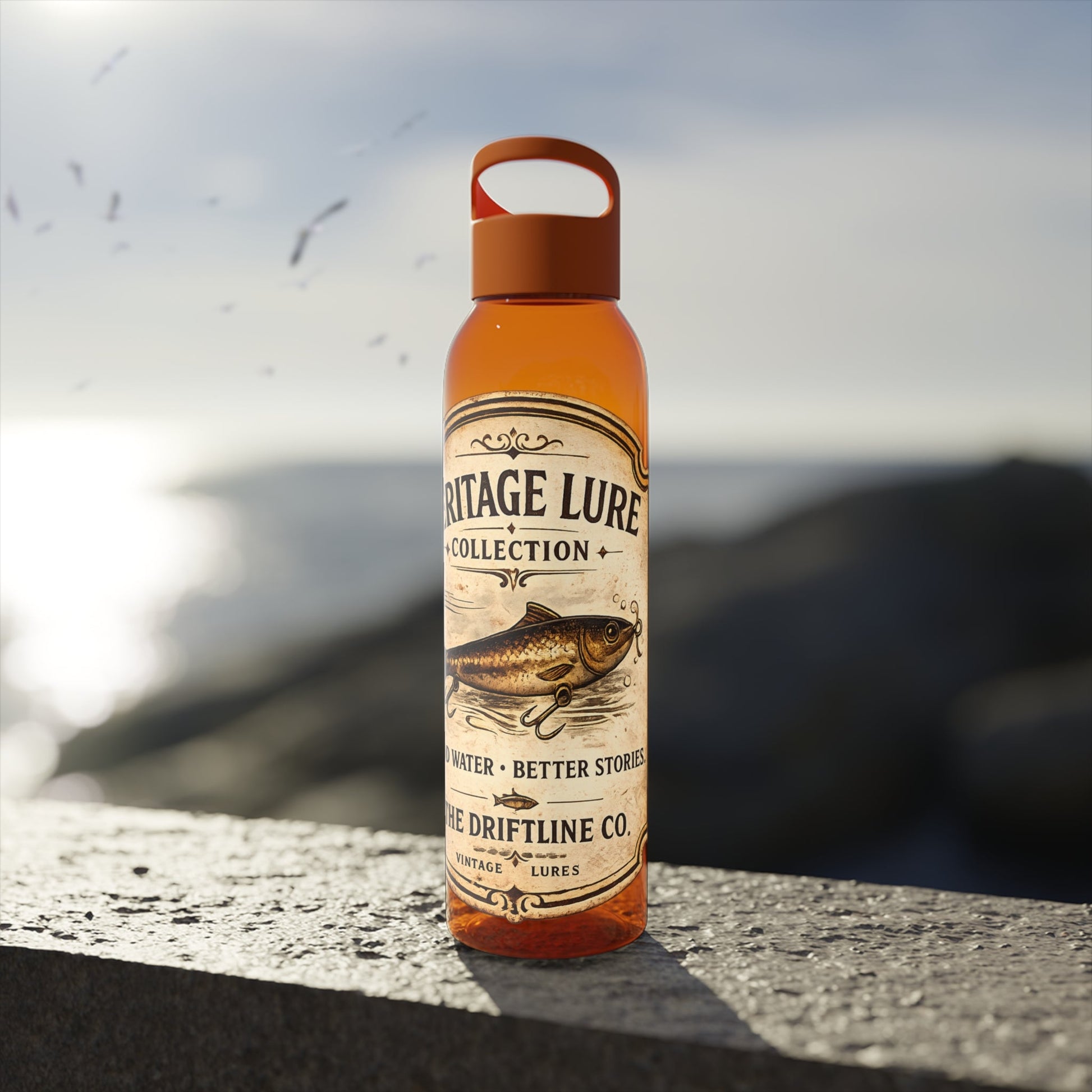 Heritage Lure Collection Water Bottle | Fishing Sports Bottle | The Driftline Company - SJM Print Store