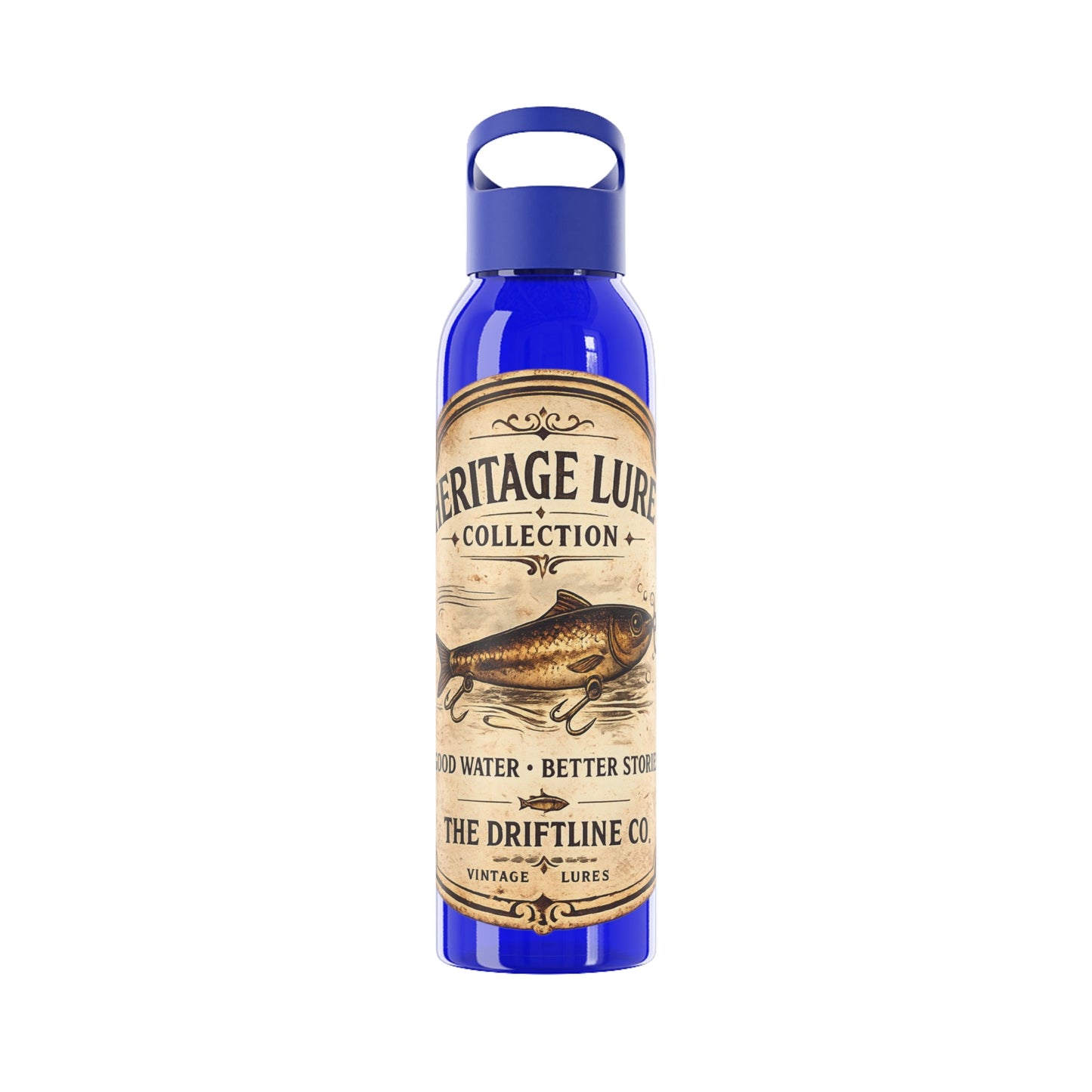 Heritage Lure Collection Water Bottle | Fishing Sports Bottle | The Driftline Company - SJM Print Store