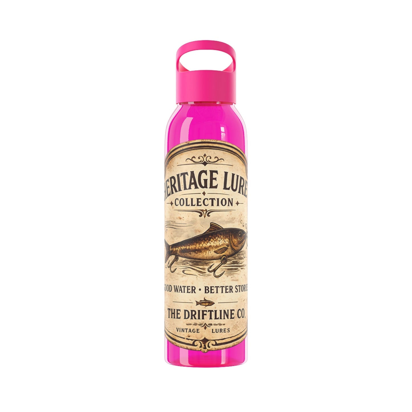 Heritage Lure Collection Water Bottle | Fishing Sports Bottle | The Driftline Company - SJM Print Store