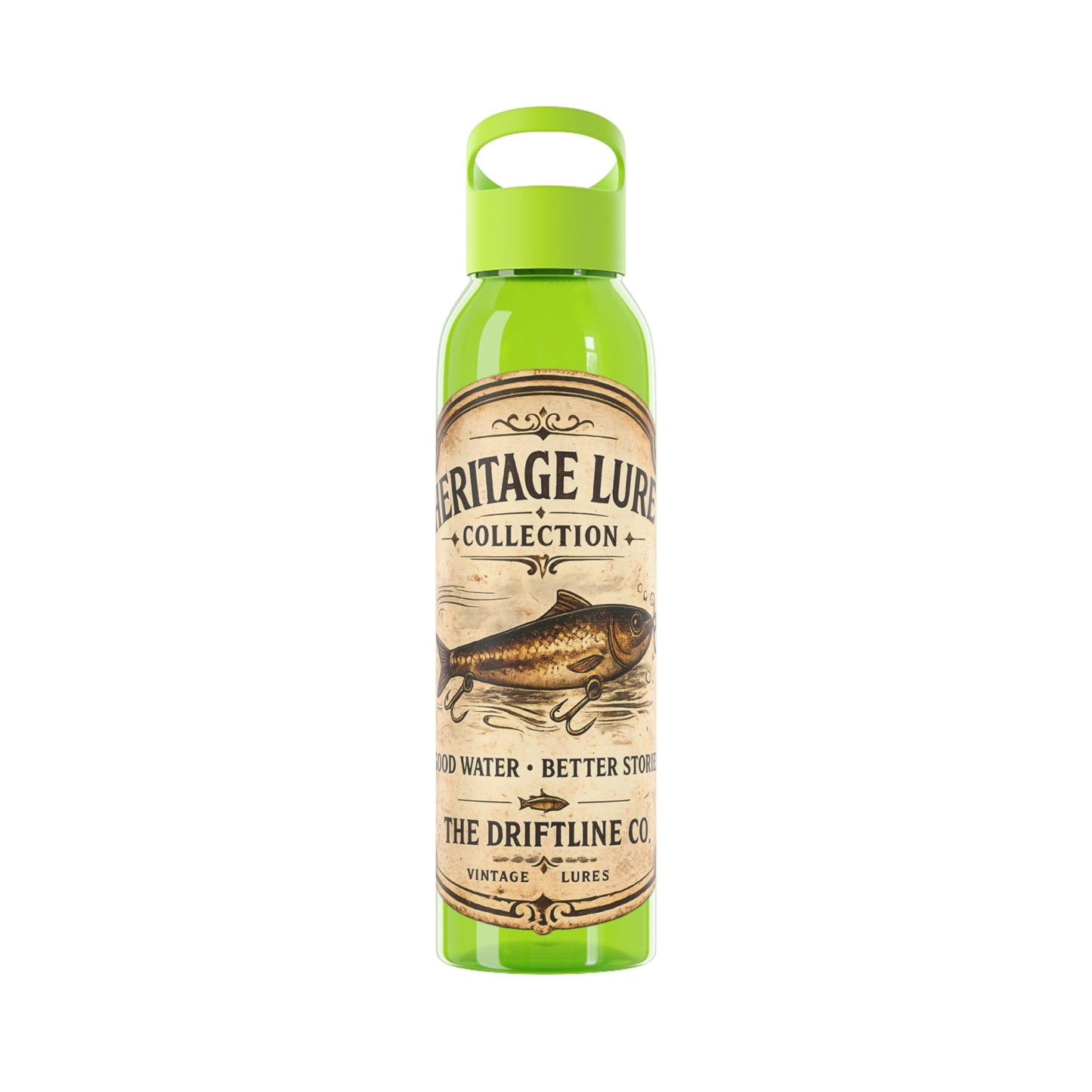 Heritage Lure Collection Water Bottle | Fishing Sports Bottle | The Driftline Company - SJM Print Store