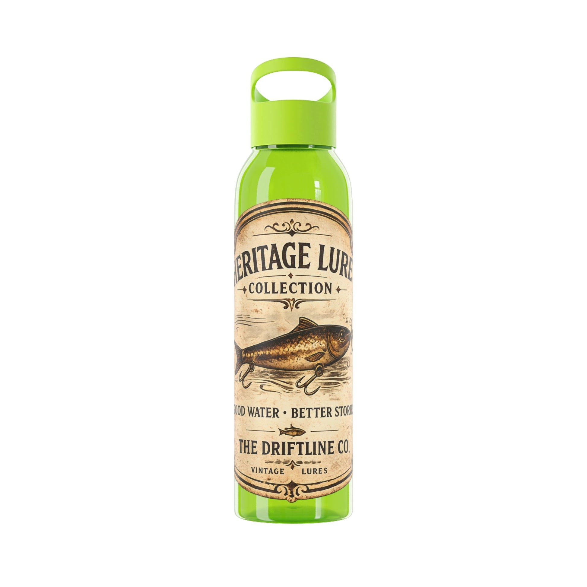 Heritage Lure Collection Water Bottle | Fishing Sports Bottle | The Driftline Company - SJM Print Store