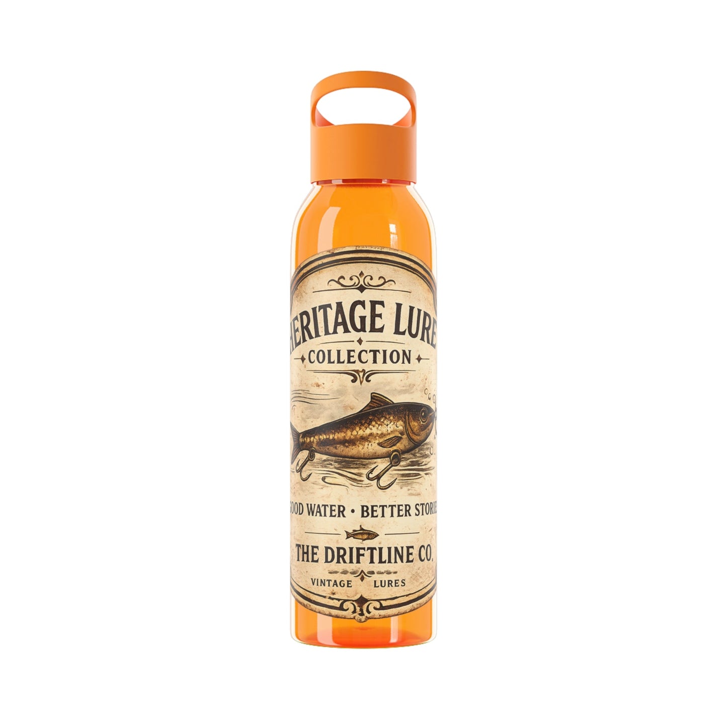 Heritage Lure Collection Water Bottle | Fishing Sports Bottle | The Driftline Company - SJM Print Store