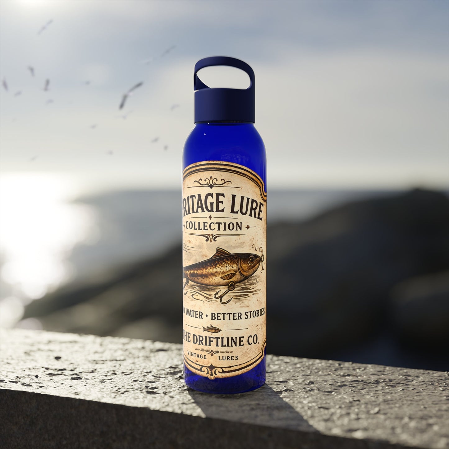 Heritage Lure Collection Water Bottle | Fishing Sports Bottle | The Driftline Company - SJM Print Store