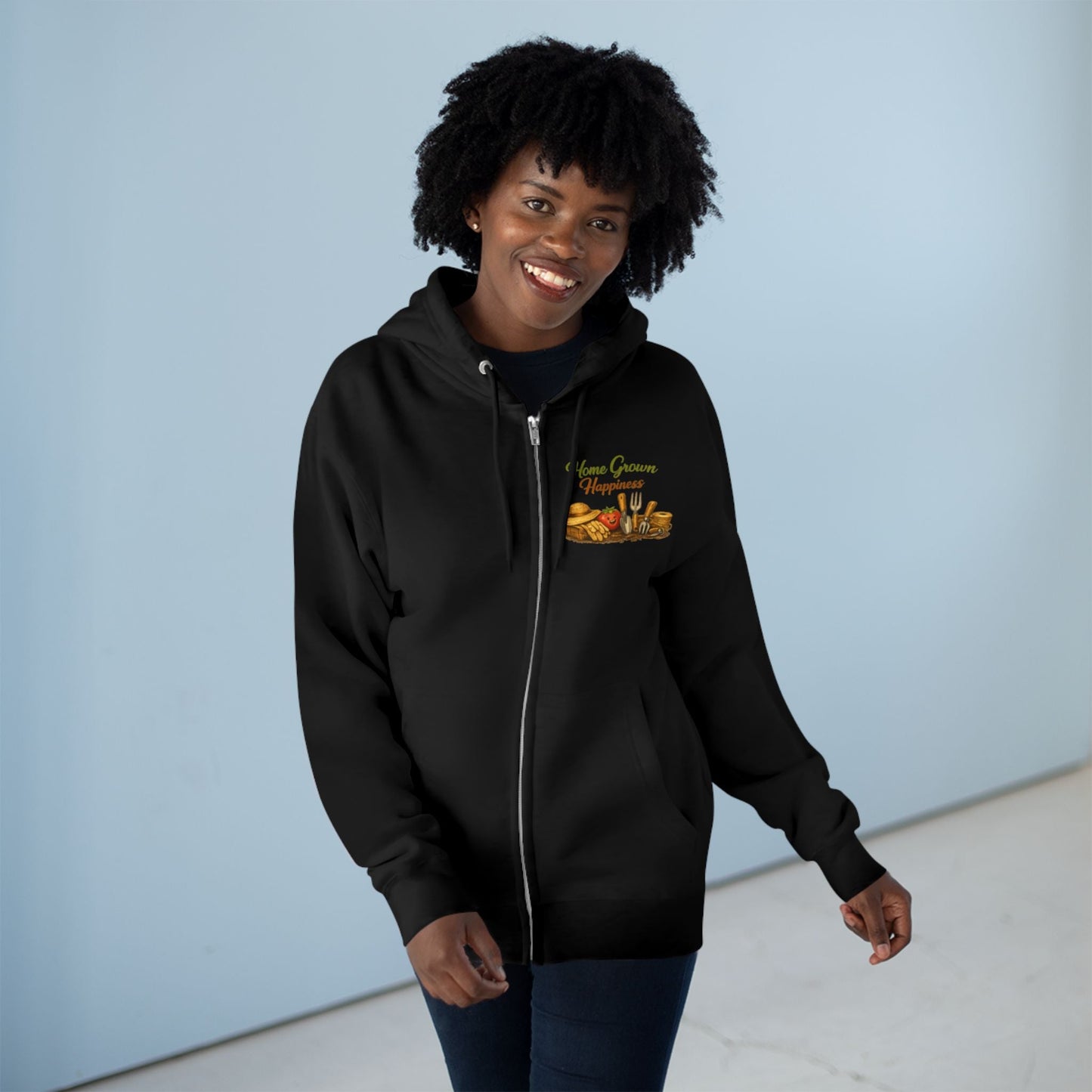 Home Grown Happiness Full Zip Hoodie - SJM Print Store