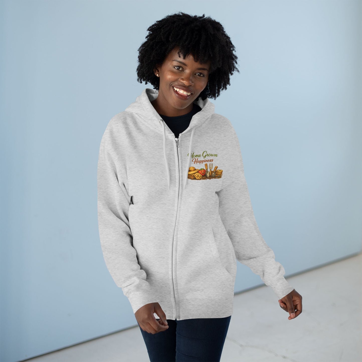 Home Grown Happiness Full Zip Hoodie - SJM Print Store