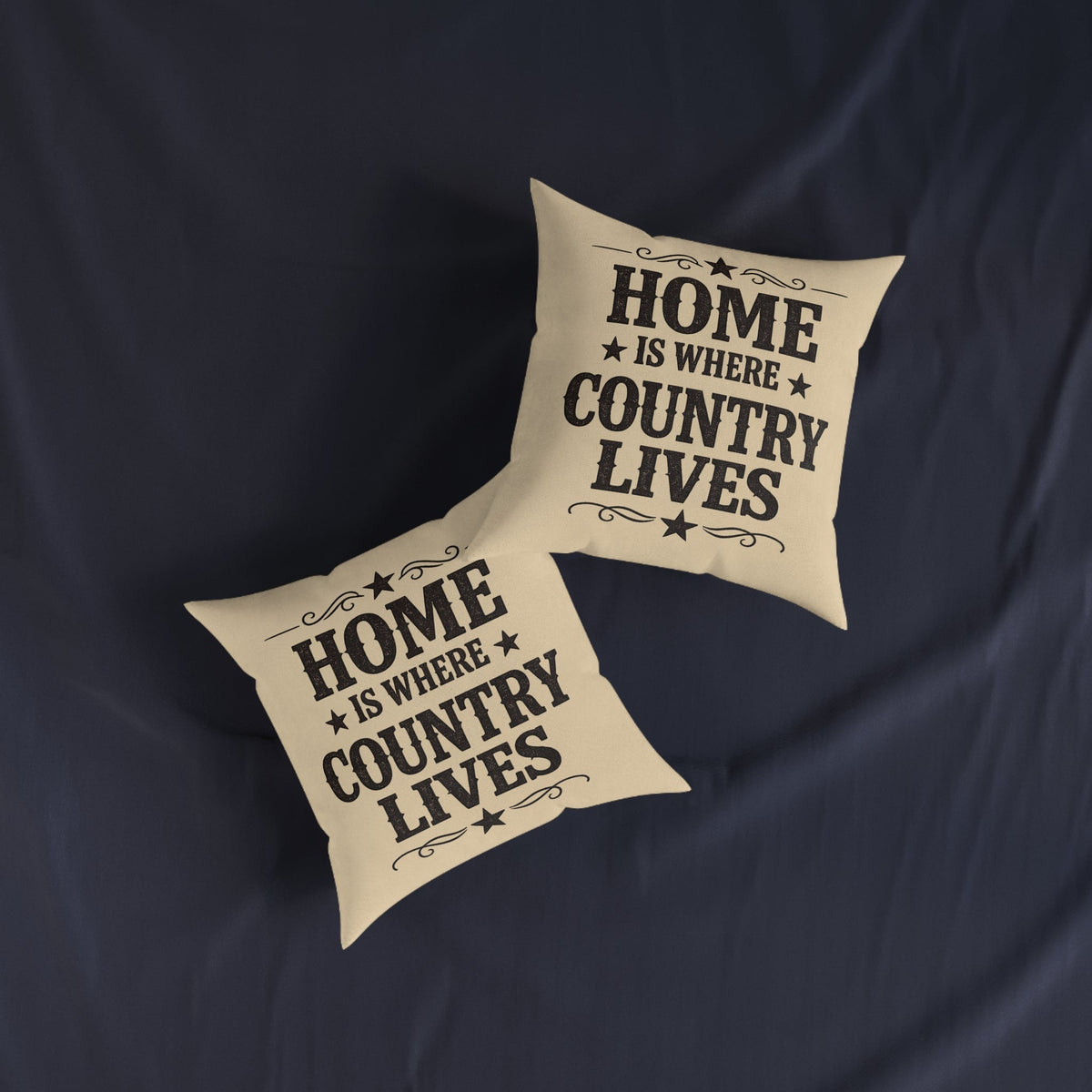 Home Is Where Country Lives Cushion – Country Home Decor - SJM Print Store