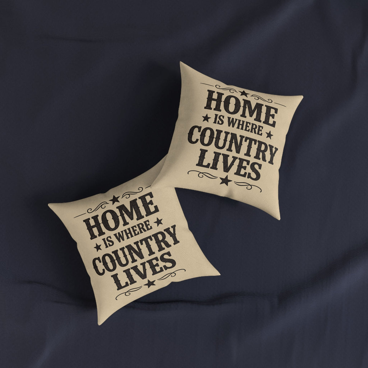 Home Is Where Country Lives Cushion – Country Home Decor - SJM Print Store